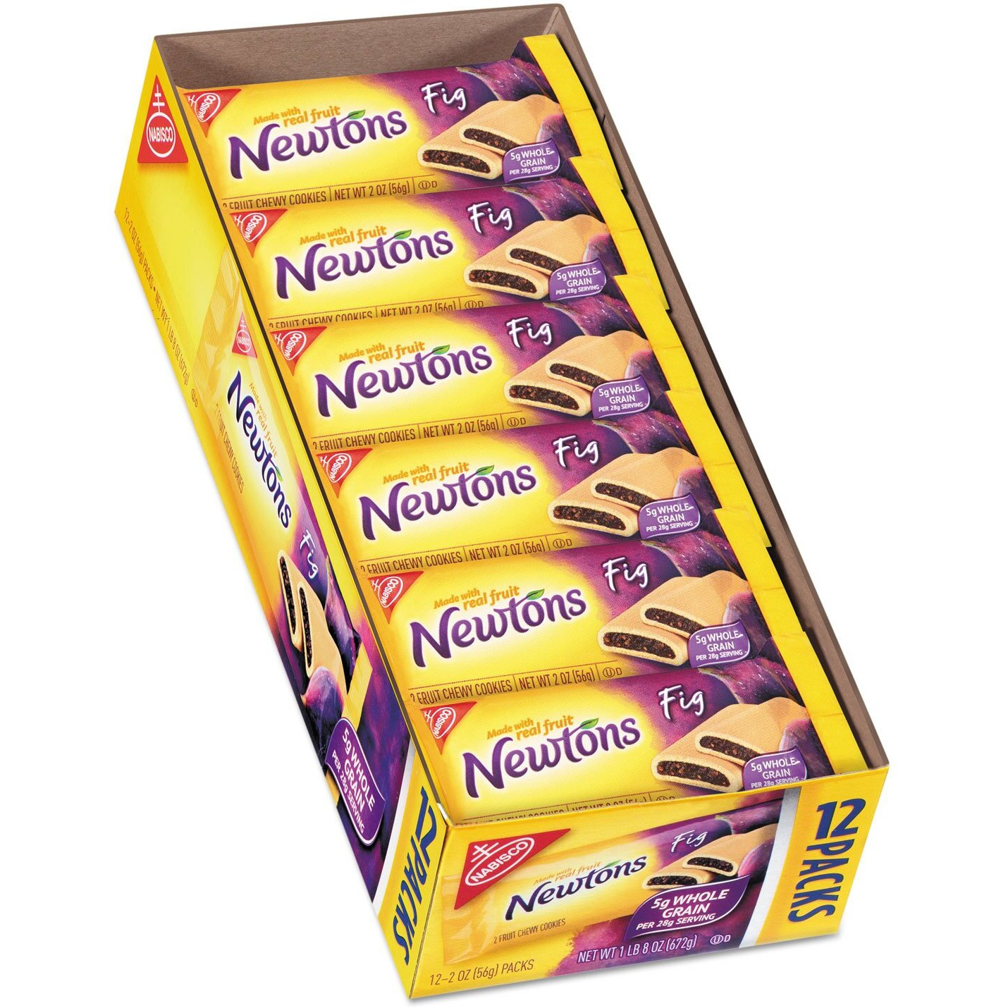 Nabisco 03744 Original Fig Newtons, 2 Oz Pack, 12/Box