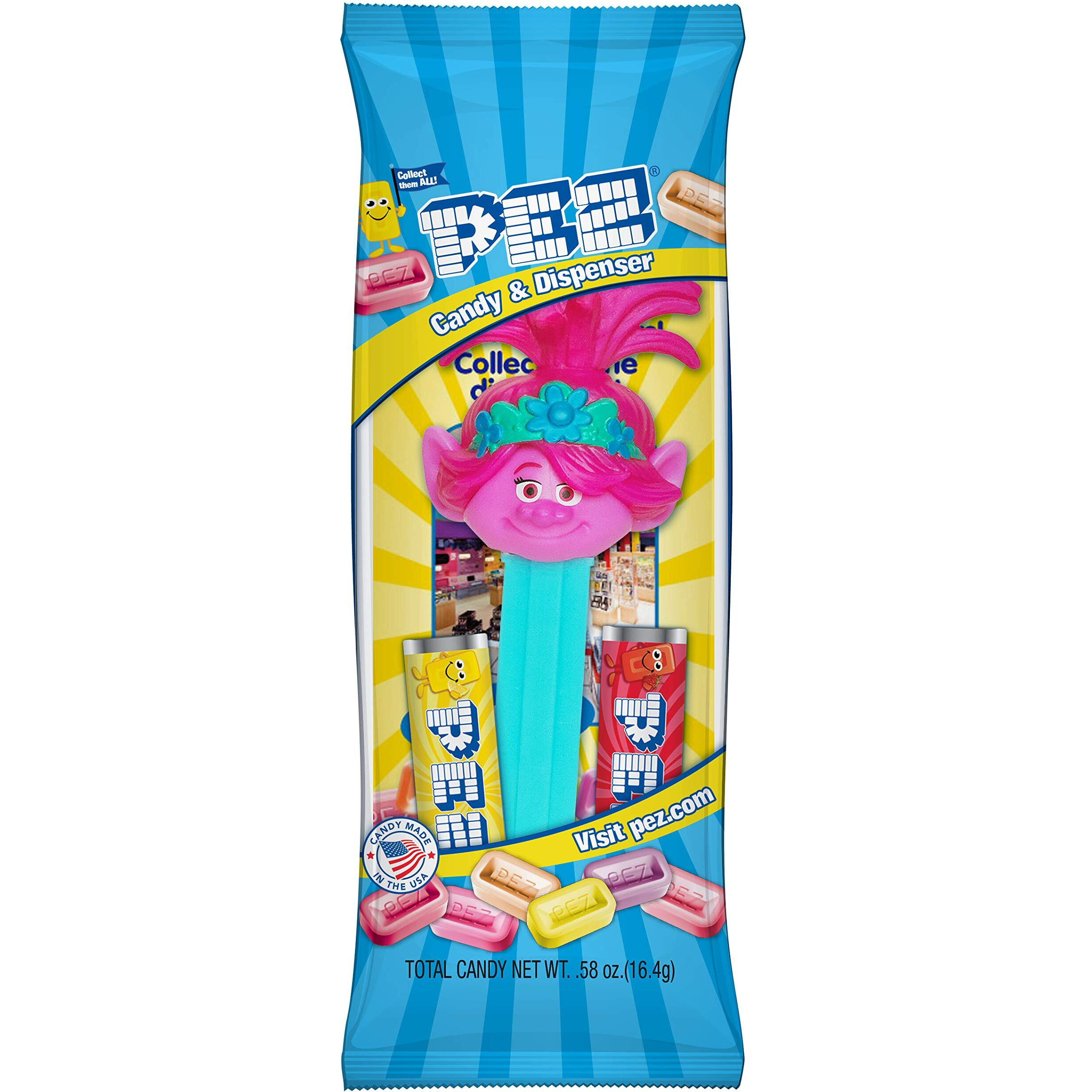 Pez Candy Trolls Assorted Dispensers, 0.58 Ounce (Pack Of 12), 6.96 Ounce
