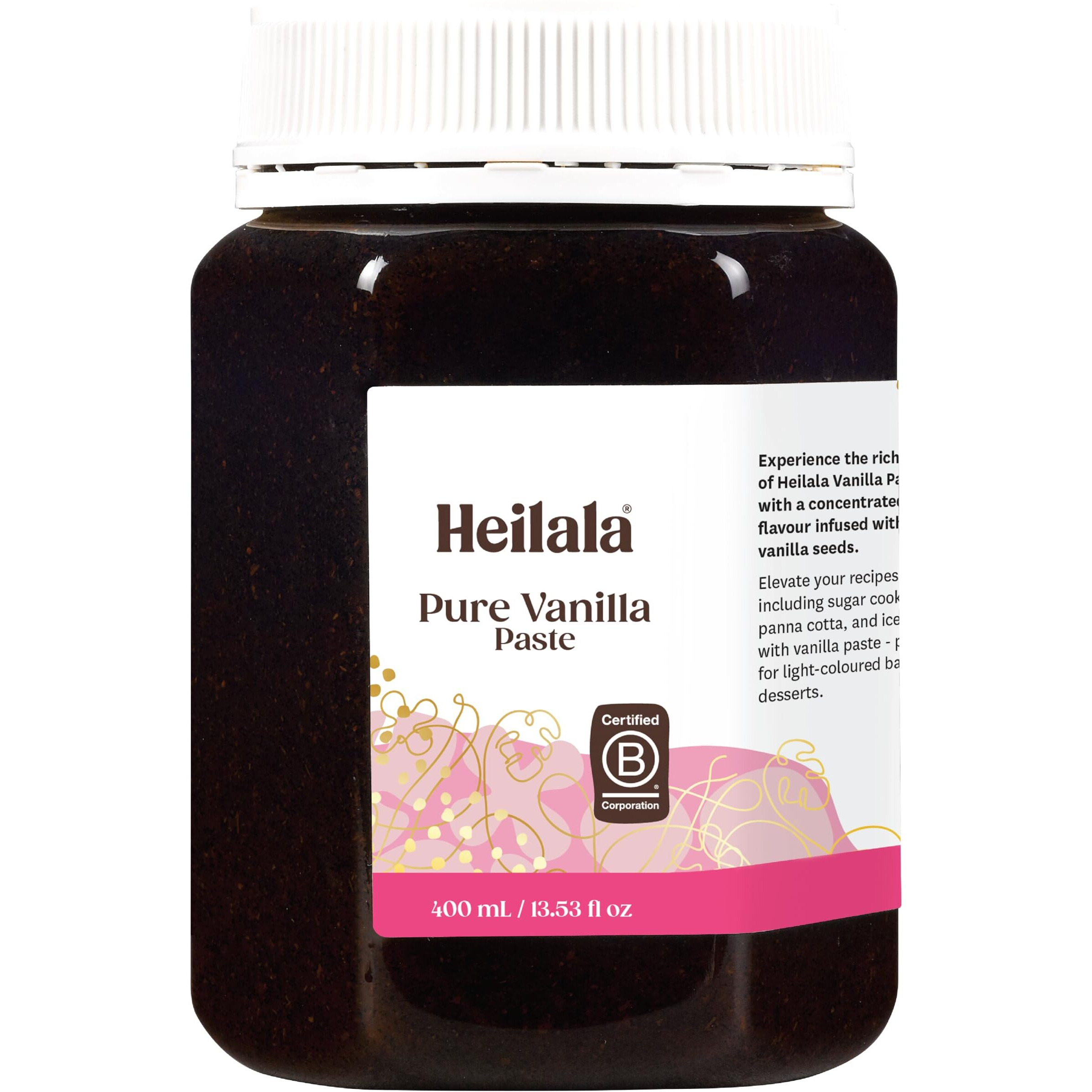 Vanilla Bean Paste For Baking - Heilala Vanilla, The Choice Of The World's Best Chefs And Bakers, Made Using Sustainably And Ethically Sourced Vanilla Pods, Value Size - 13.52 Fl Oz