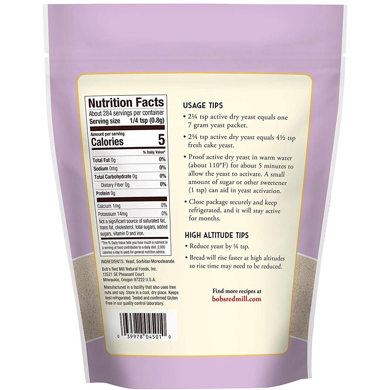 Bob's Red Mill Active Dry Yeast (8 Ounce (Pack Of 2)