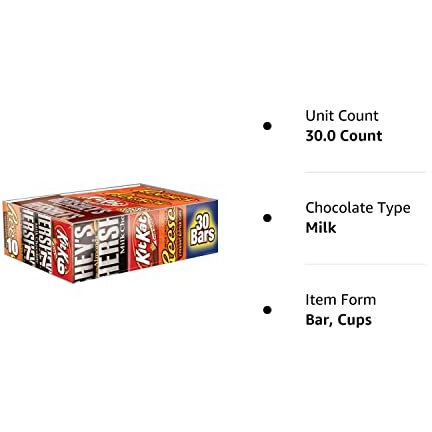 Hershey's Chocolate Full-Size Variety Pack, 30 Ct.