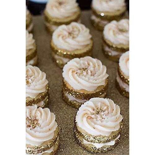24K Gold Luxury Cake Disco Diamond Dust, 6 Grams For Cakes, Cupcakes, Cookies, Icing, Chocolate Wedding Party Baking Cupcake Cookie Ice Cream Decoration Supplies