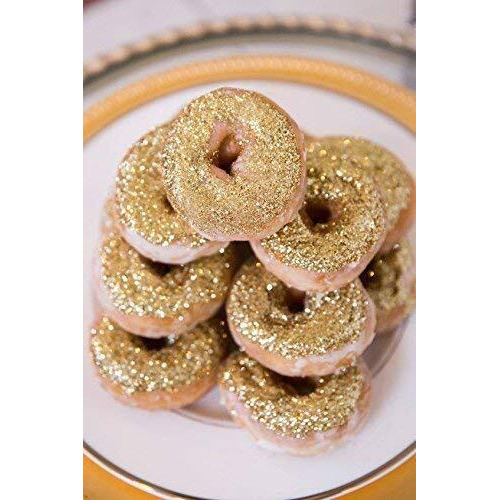 24K Gold Luxury Cake Disco Diamond Dust, 6 Grams For Cakes, Cupcakes, Cookies, Icing, Chocolate Wedding Party Baking Cupcake Cookie Ice Cream Decoration Supplies