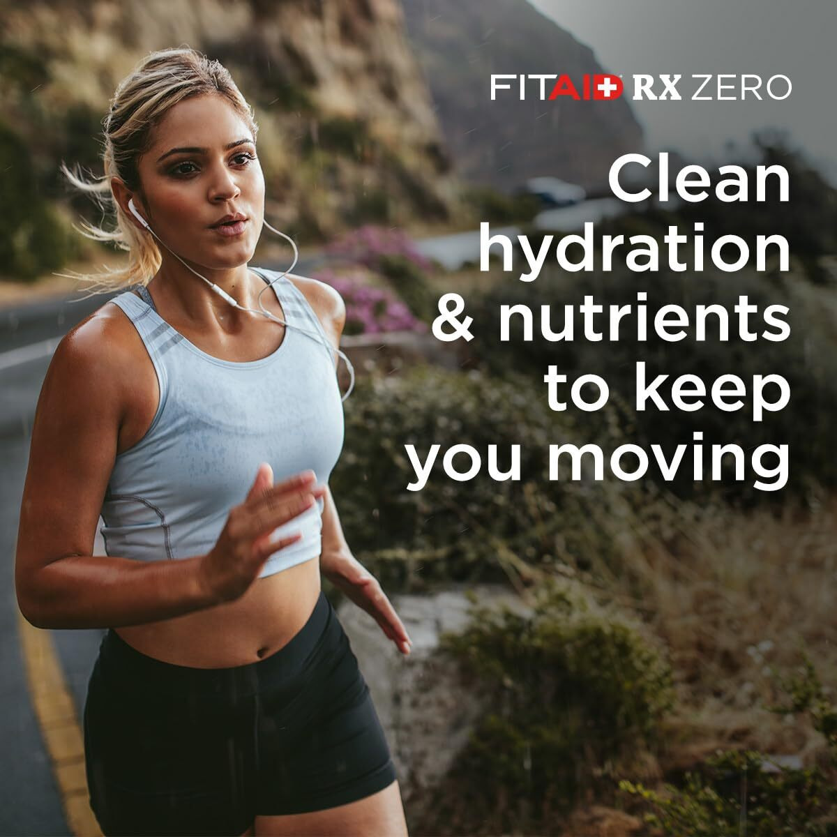 Fitaid Rx Zero Sugar, Encapsulated Creatine, Workout Recovery Drink, All-In-One Blend, Bcaas, Glucosamine, Turmeric, B-Complex, Naturally Sweetened, Juicy Apple, 12 Fl Oz (Pack Of 12)