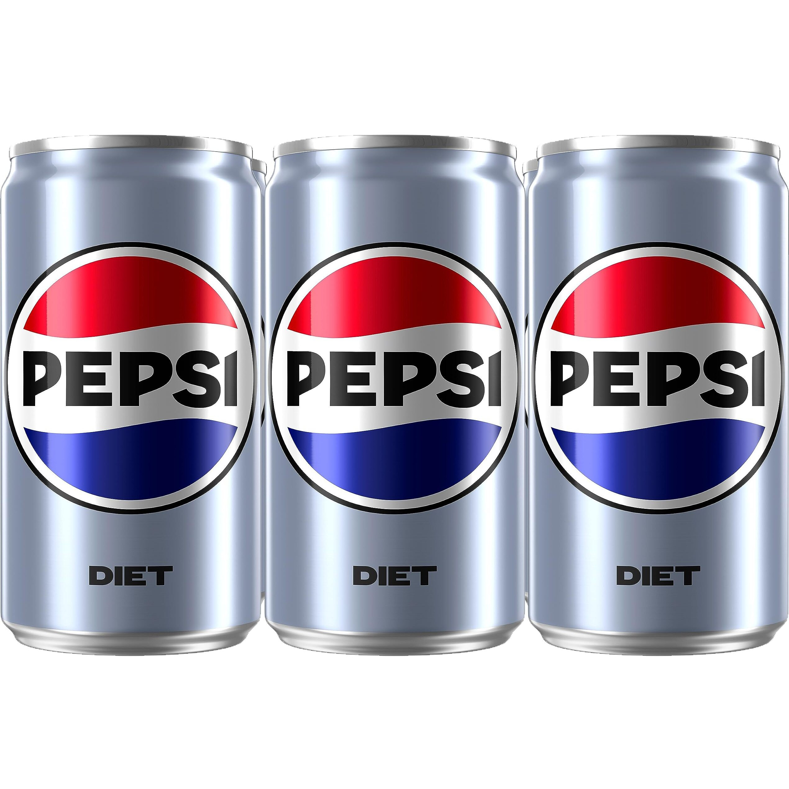 Diet Pepsi Cola Soda Pop, Zero Sugar, 7.5Oz Mini Cans, 6 Pack