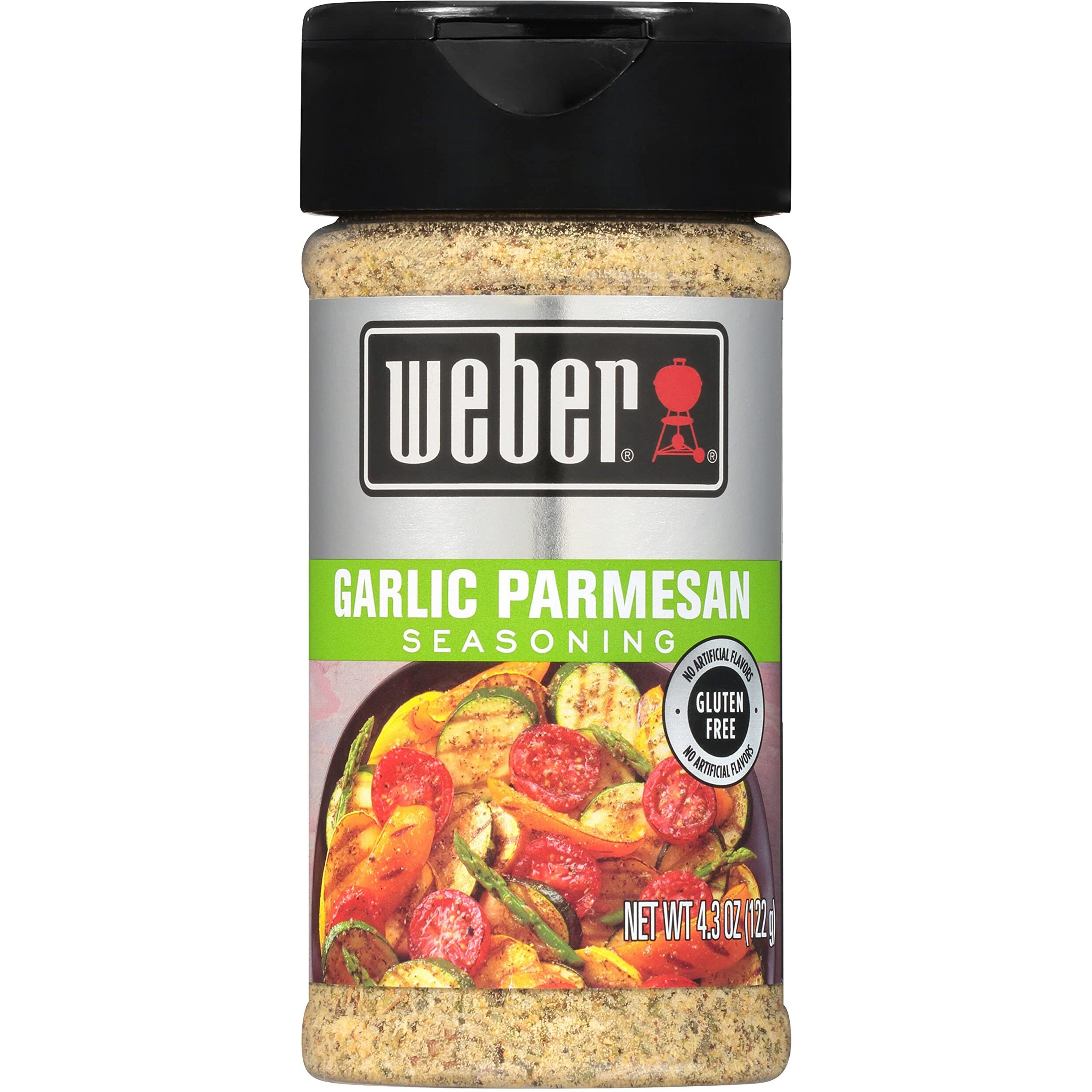 Weber Garlic Parmesan Seasoning, 4.3 Ounce Shaker (Pack Of 6)