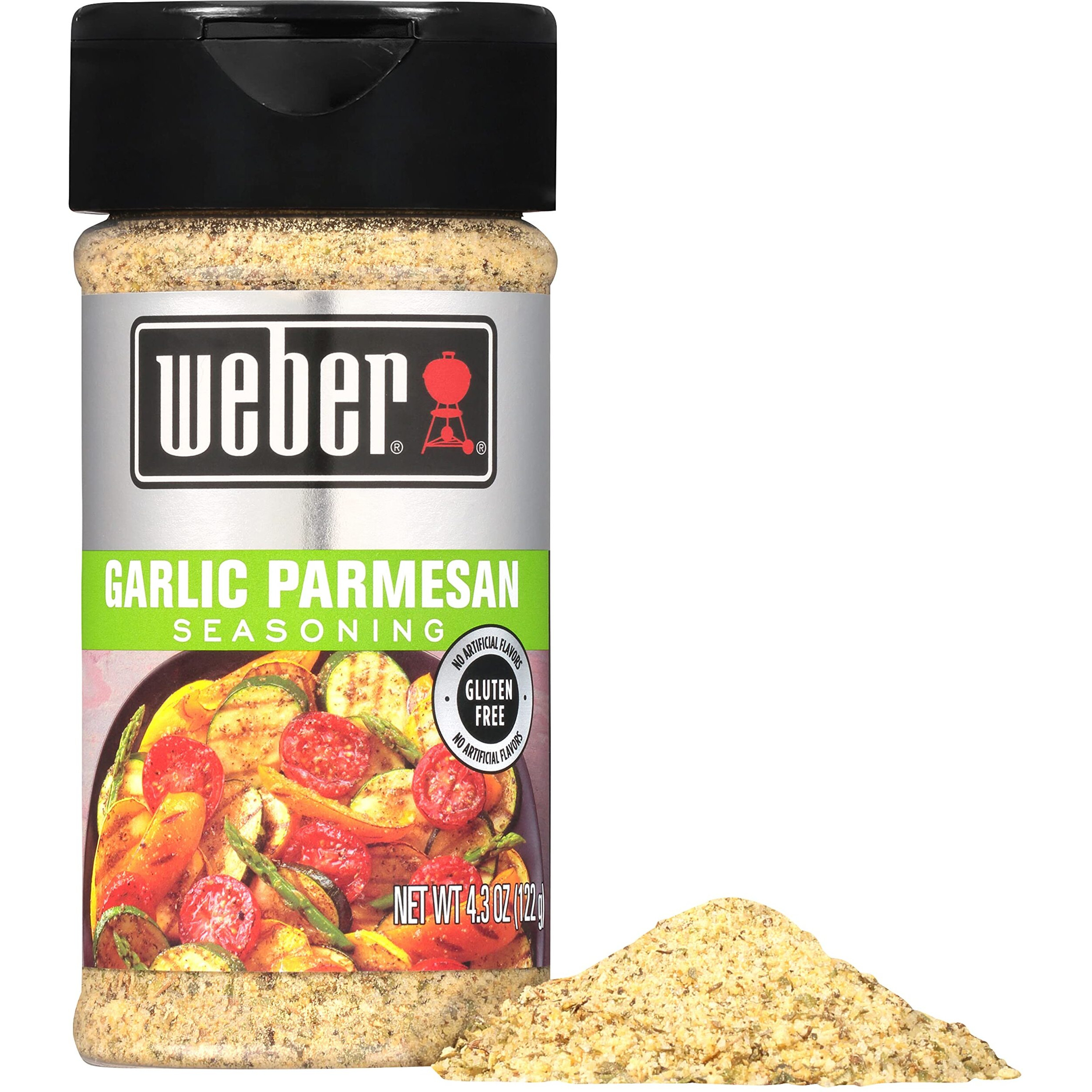 Weber Garlic Parmesan Seasoning, 4.3 Ounce Shaker (Pack Of 6)