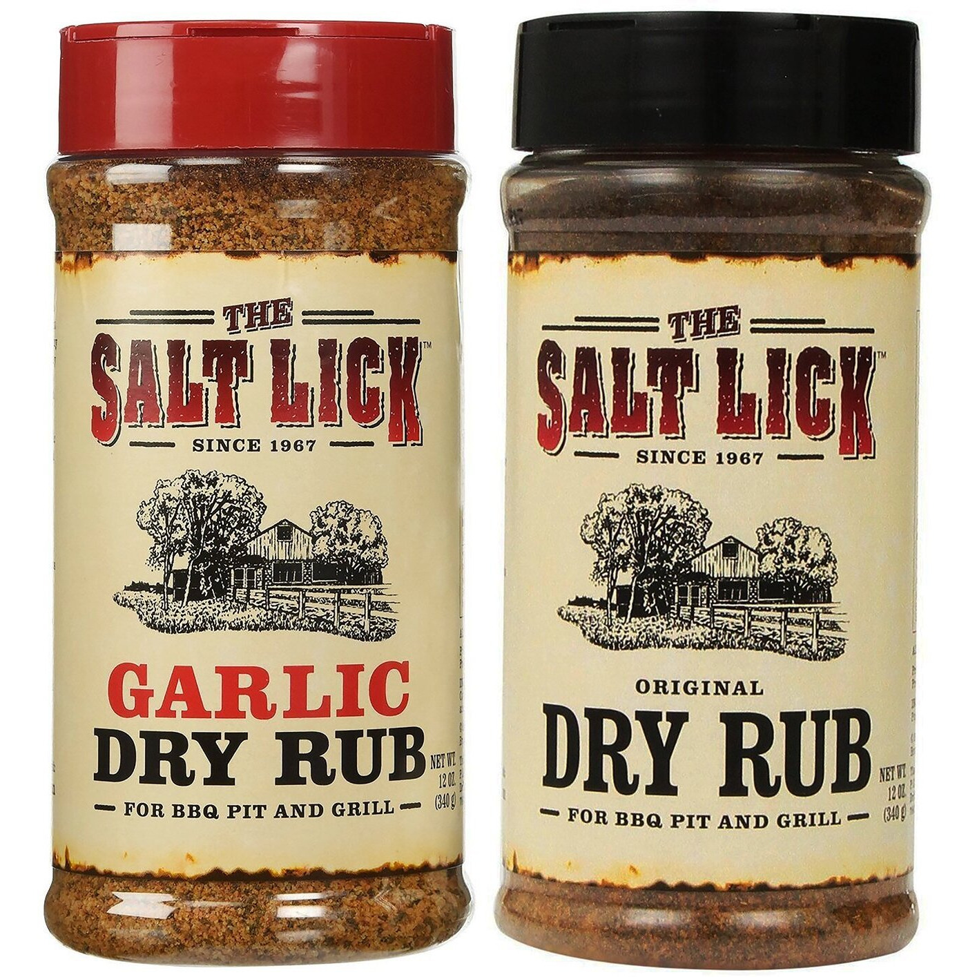 The Salt Lick Original Bbq And Garlic Dry Rub 12 Oz - 2 Pack