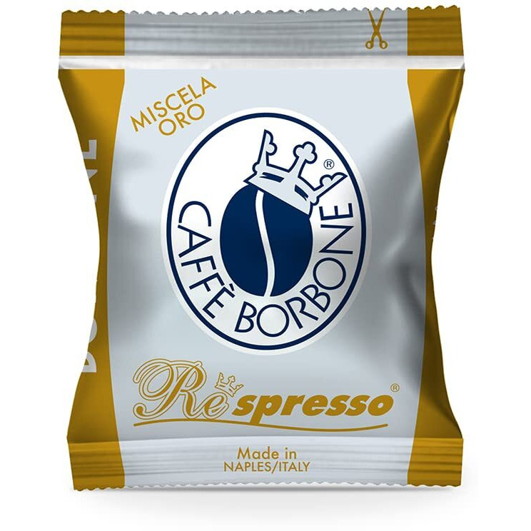 Caffe Borbone Nespresso Compatible Coffee Pods, Gold Blend, Freshly Roasted And Packaged In Italy - 50 Individually Wrapped Coffee Pods - Not Compatible With Vertuo
