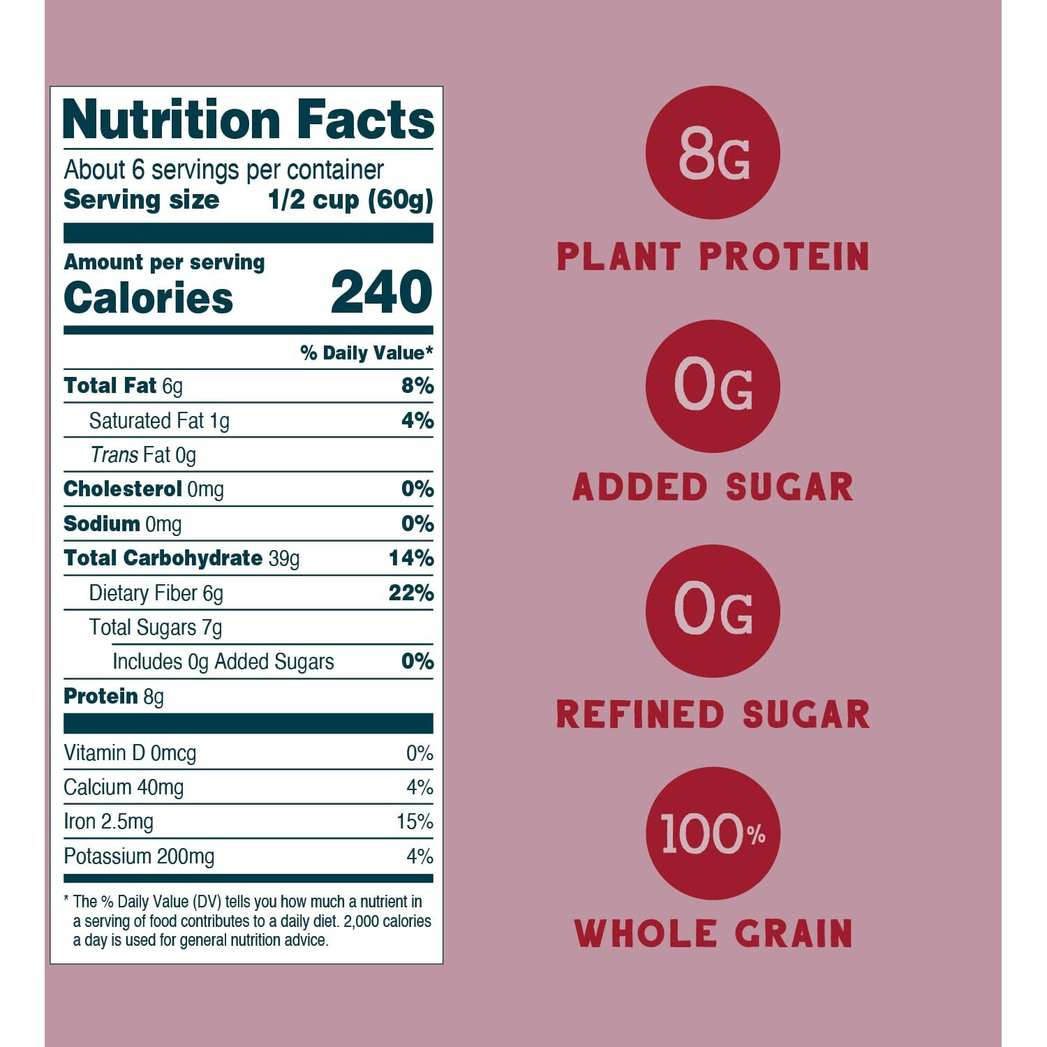 Seven Sundays Organic Muesli Cereal, Farmers Market Almond Date Currant, 32 Oz Bag (Pack Of 4), Gluten Free, 0G Added Sugar, Enjoy Warm, Cool Or As Overnight Oats