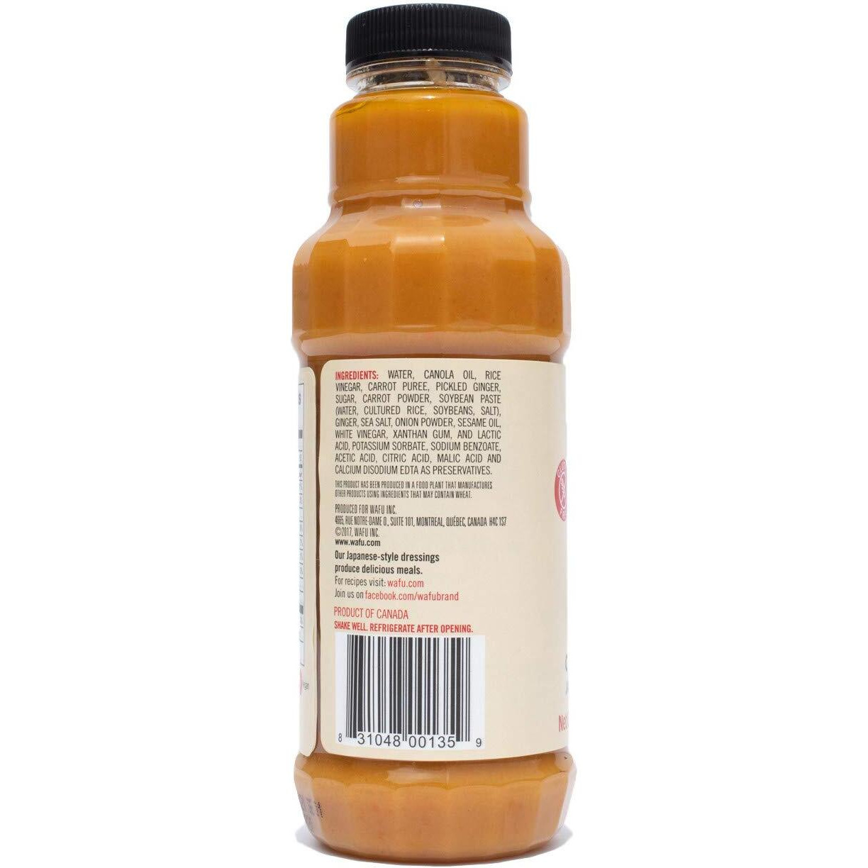 Wafu Ginger Carrot Dressing, 9.8 Ounce Bottle