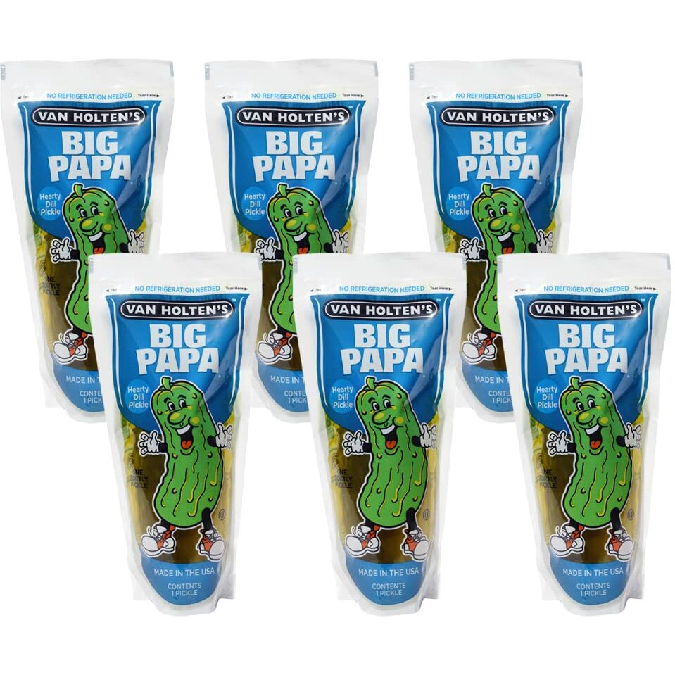 Van Holten's Pickles - Big Papa Pickle-In-A-Pouch - 6 Pack