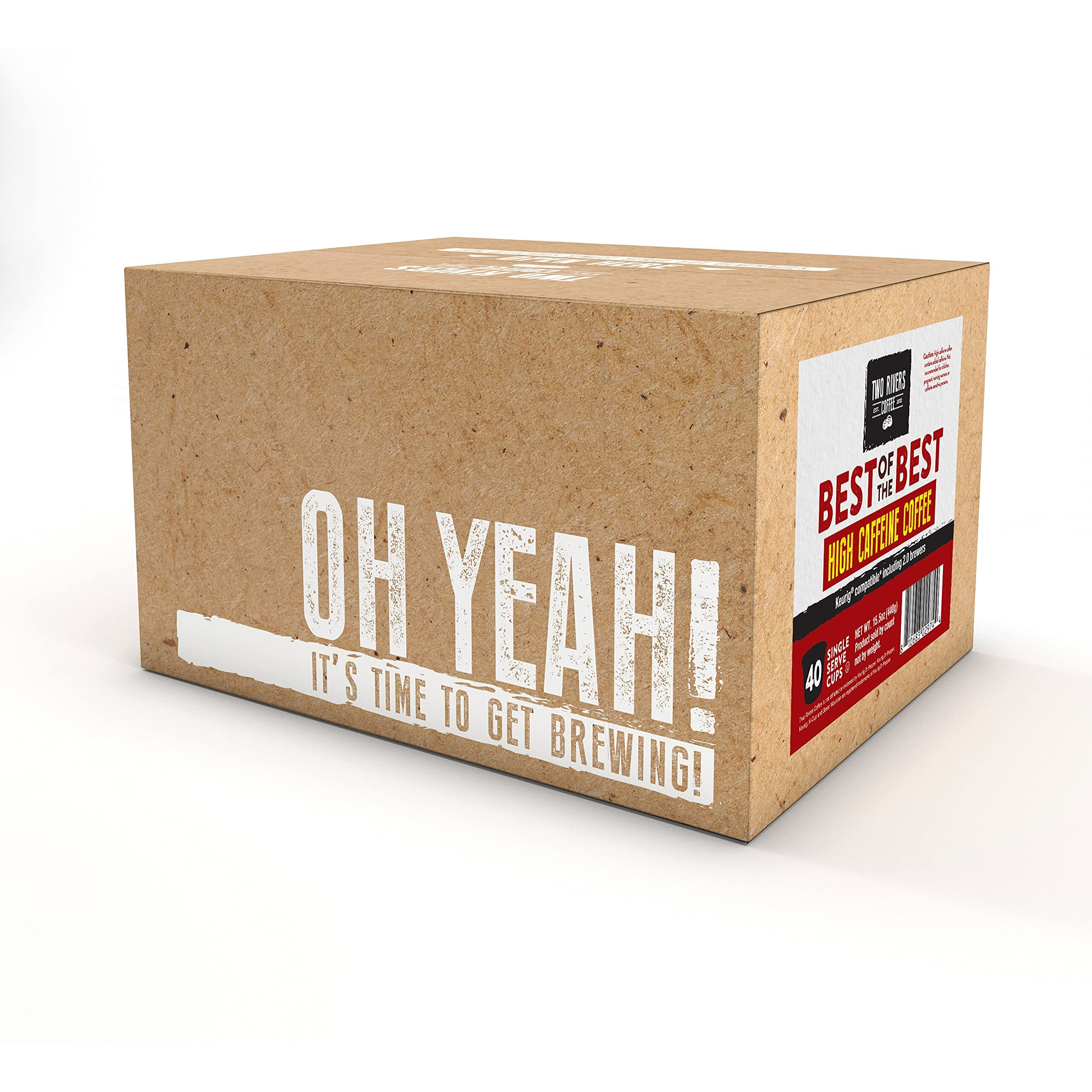 Best Of The Best Pods, Variety Pack For Keurig K Cup Brewers, Strong And Regular Coffee Lovers, Great Gift - 5 Cups Of Each, High Caffeine Coffee, 40 Count