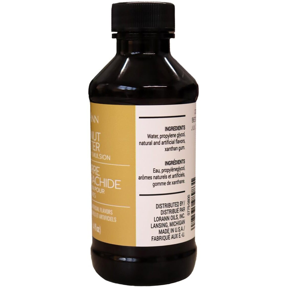 Lorann Oils Peanut Butter Bakery Emulsion Realistic Peanut Butter Flavor Without Nuts, Perfect For Elevating Peanut Butter Notes In Baked Goods, Gluten-Free, Keto-Friendly, 16 Oz