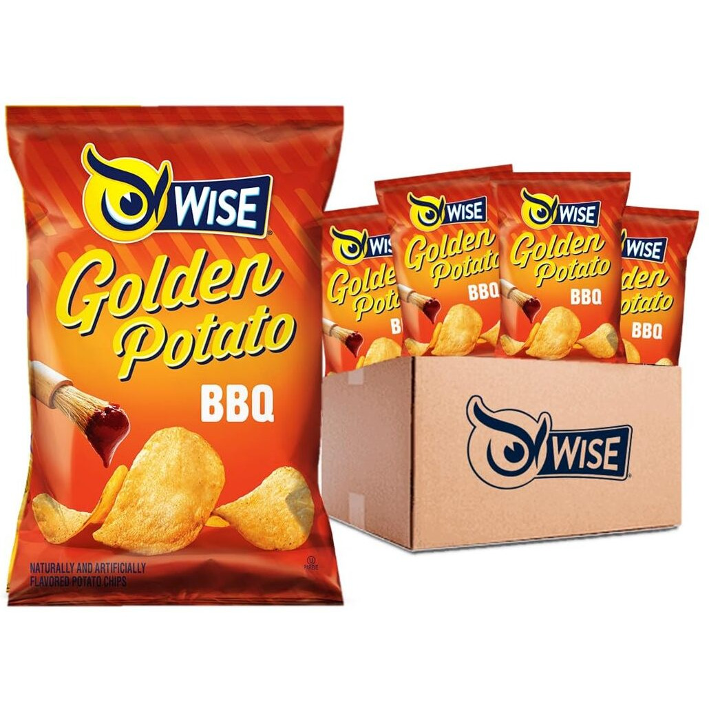 Wise Snack Bbq Potato Chips Bulk Snack Chips For Fun And Tasty Snacking 0.75 Ounce 40 Count, Gluten Free, 0G Trans Fat, No Preservatives