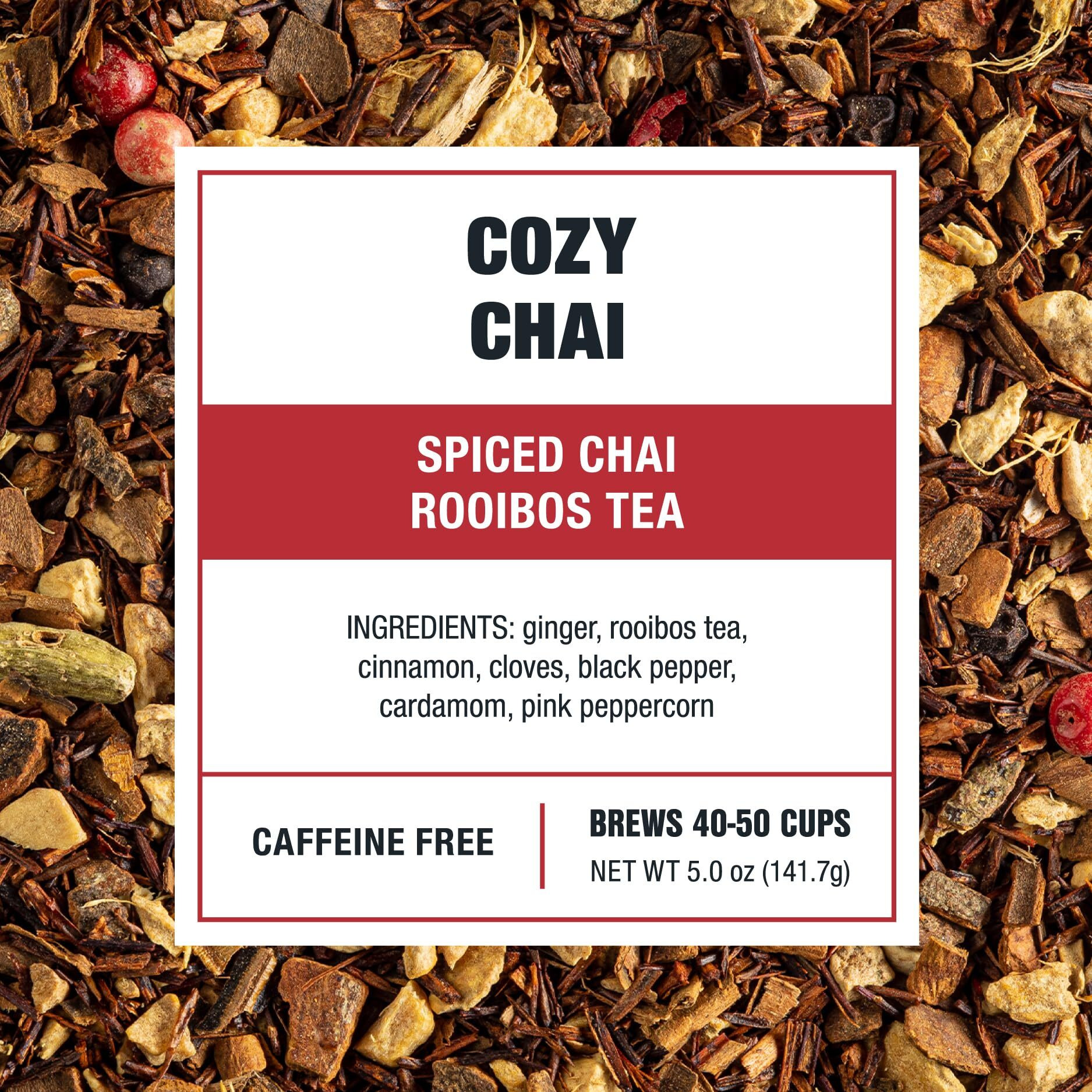 Tiesta Tea - Cozy Chai | Spiced Chai Rooibos Tea | Premium Loose Leaf Tea Blend | Caffeine Free Herbal Tea | Make Hot Or Iced & Up To 50 Cups - 5 Oz Refillable Tin Can