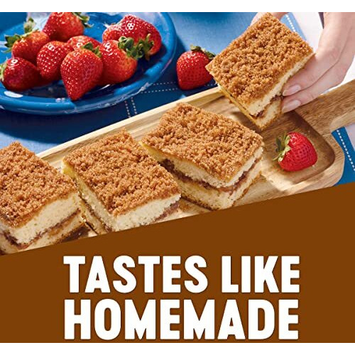 Krusteaz Cinnamon Swirl Crumb Cake & Muffin Mix, Also Makes Muffins, 21-Ounce Box (Pack Of 10)