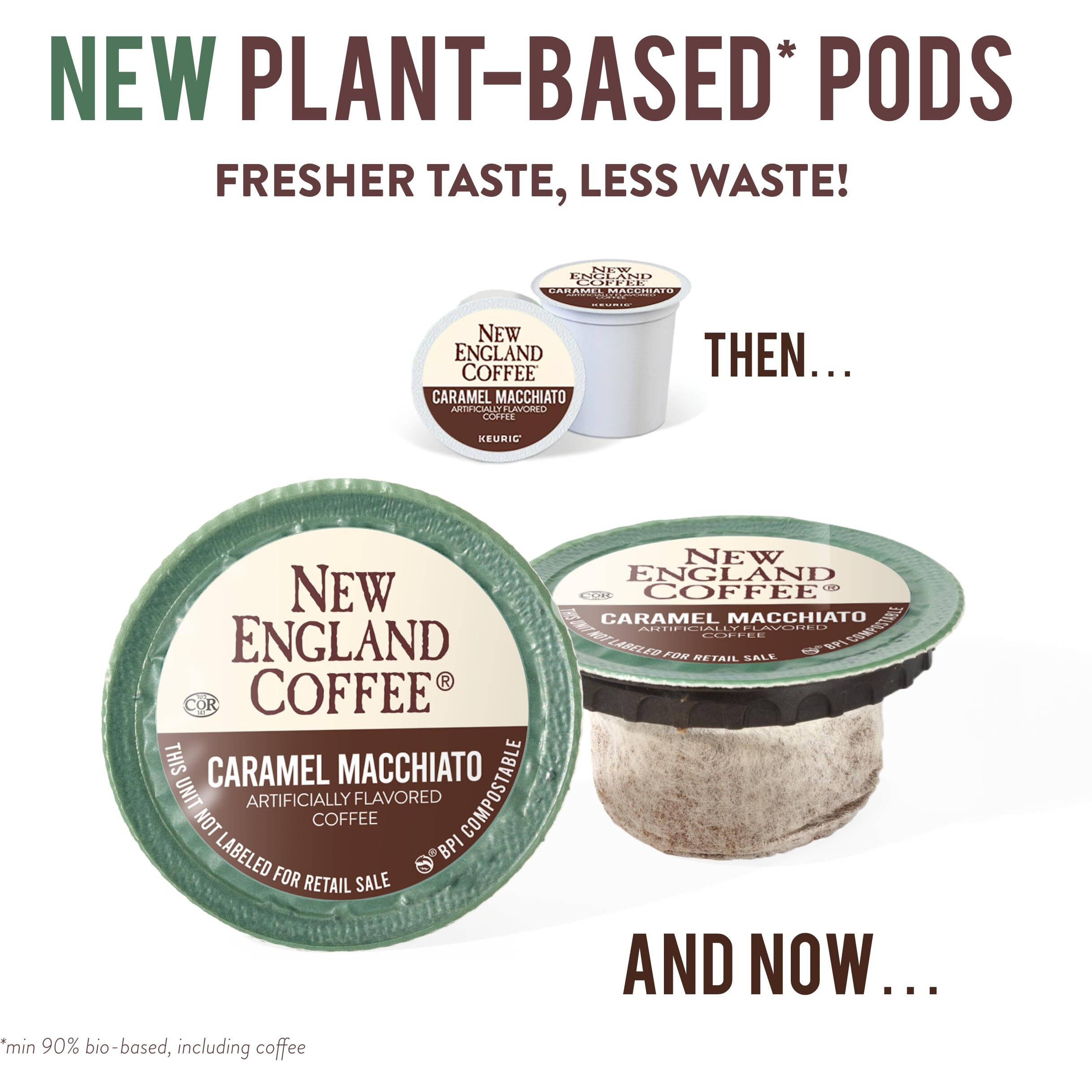 New England Coffee Caramel Macchiato Medium Roast Single Serve Pods, 12Ct Box (Pack Of 1)