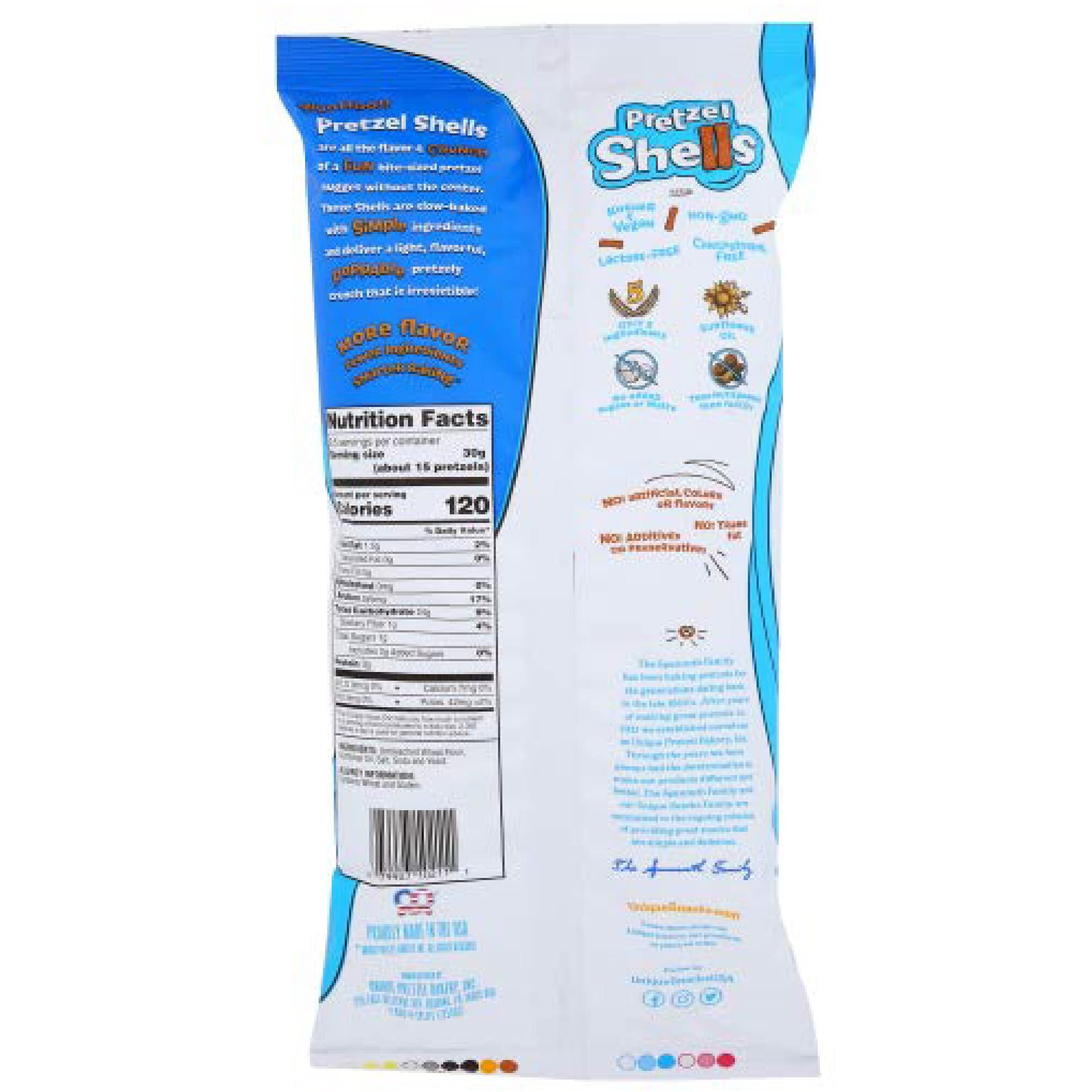 Unique Snacks Original Pretzel Shells, Delicious Homestyle Baked Snack Bag, Vegan, Ou Kosher, And Non-Gmo Food, No Artificial Flavor, 10 Oz. Bag, Pack Of 12