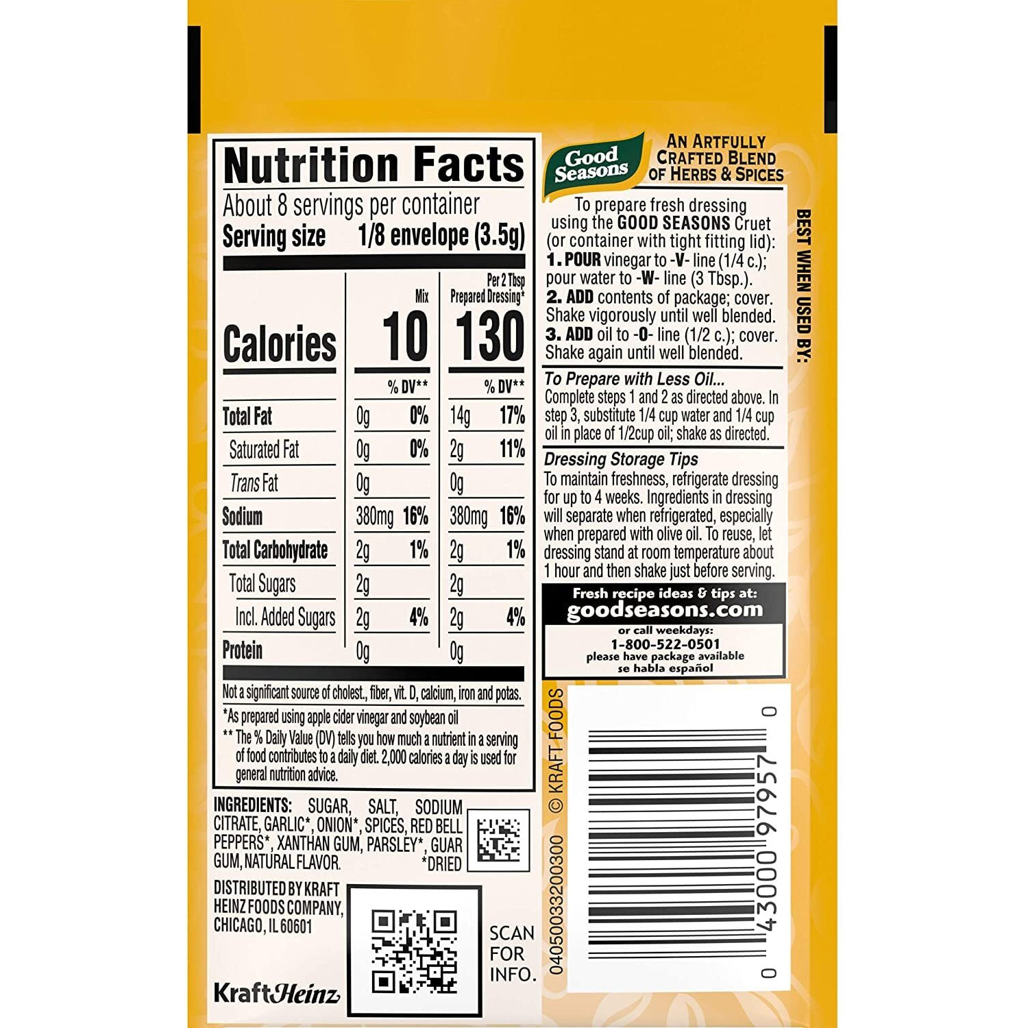 Garlic Survival Drssng Ital Mild