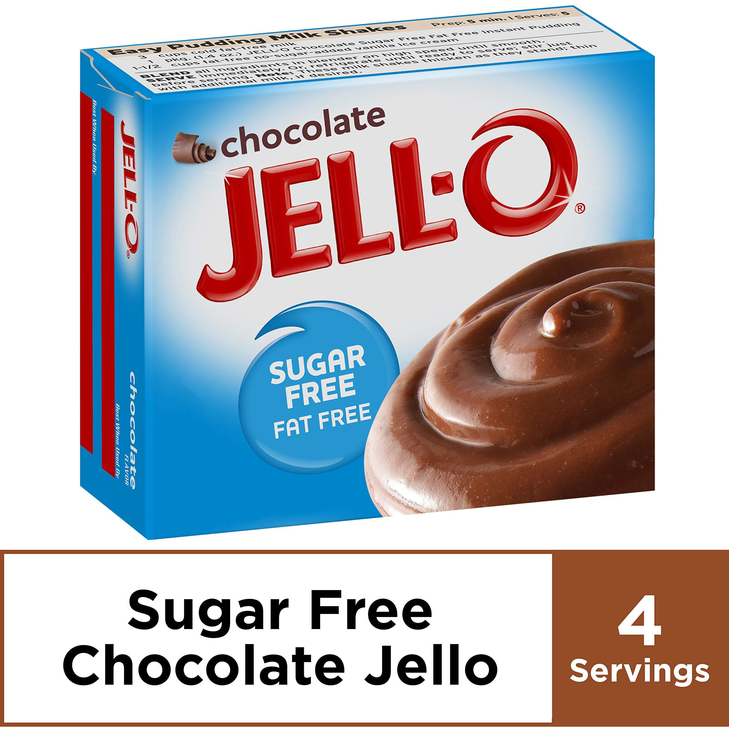 Jell-O Instant Chocolate Sugar-Free Fat Free Pudding & Pie Filling (1.4 Oz Boxes, Pack Of 24)