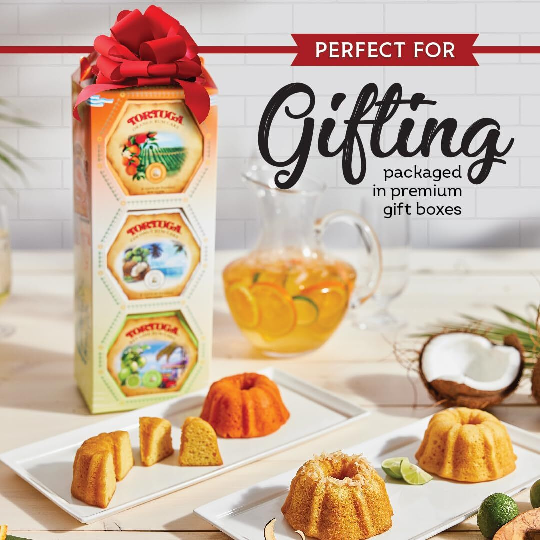 Tortuga Taste Of Florida Rum Cake Mix - 4 Oz. - 6 Pack - The Perfect Premium Gourmet Gift