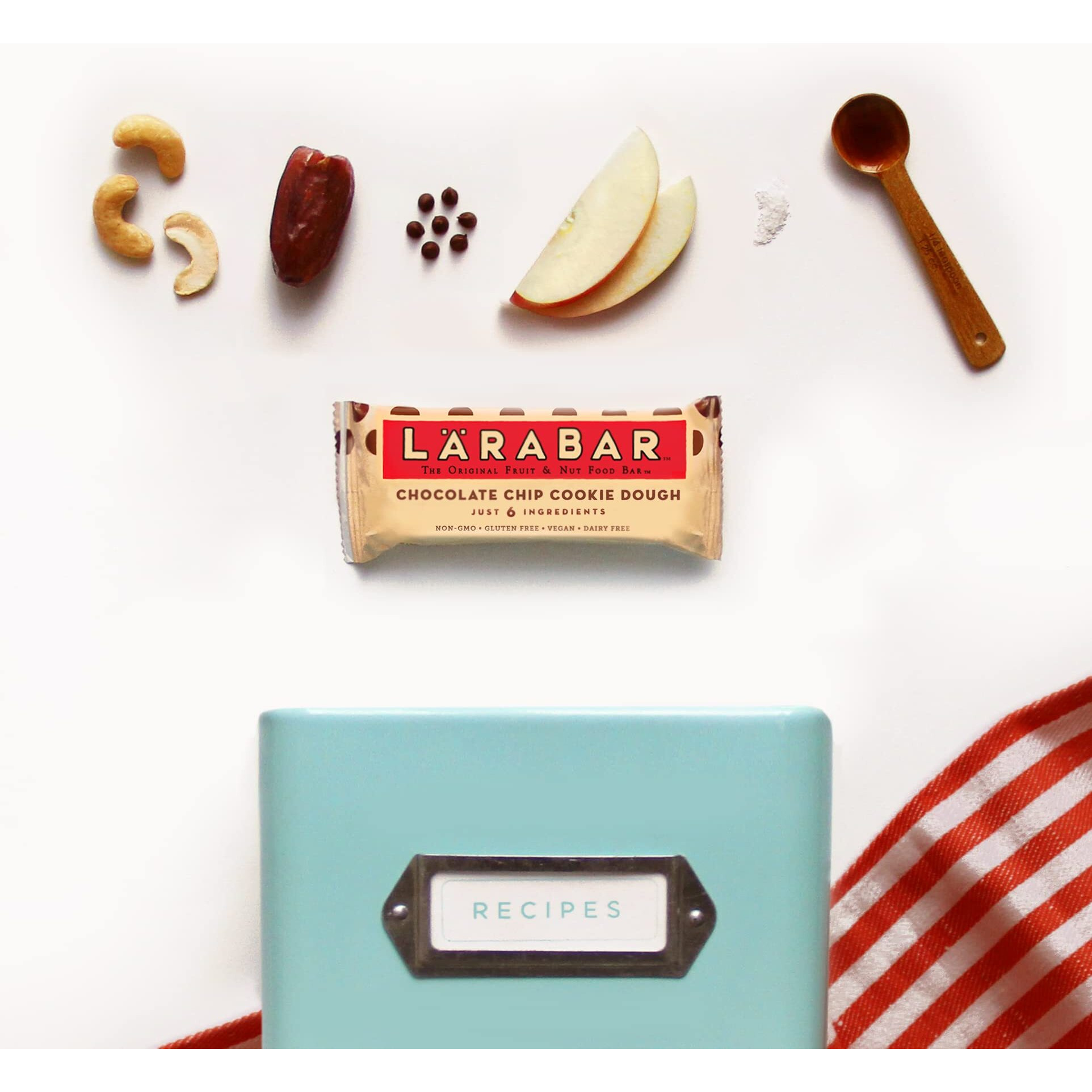 Larabar Chocolate Chip Cookie Dough, Gluten Free Fruit & Nut Bar, 18 Ct