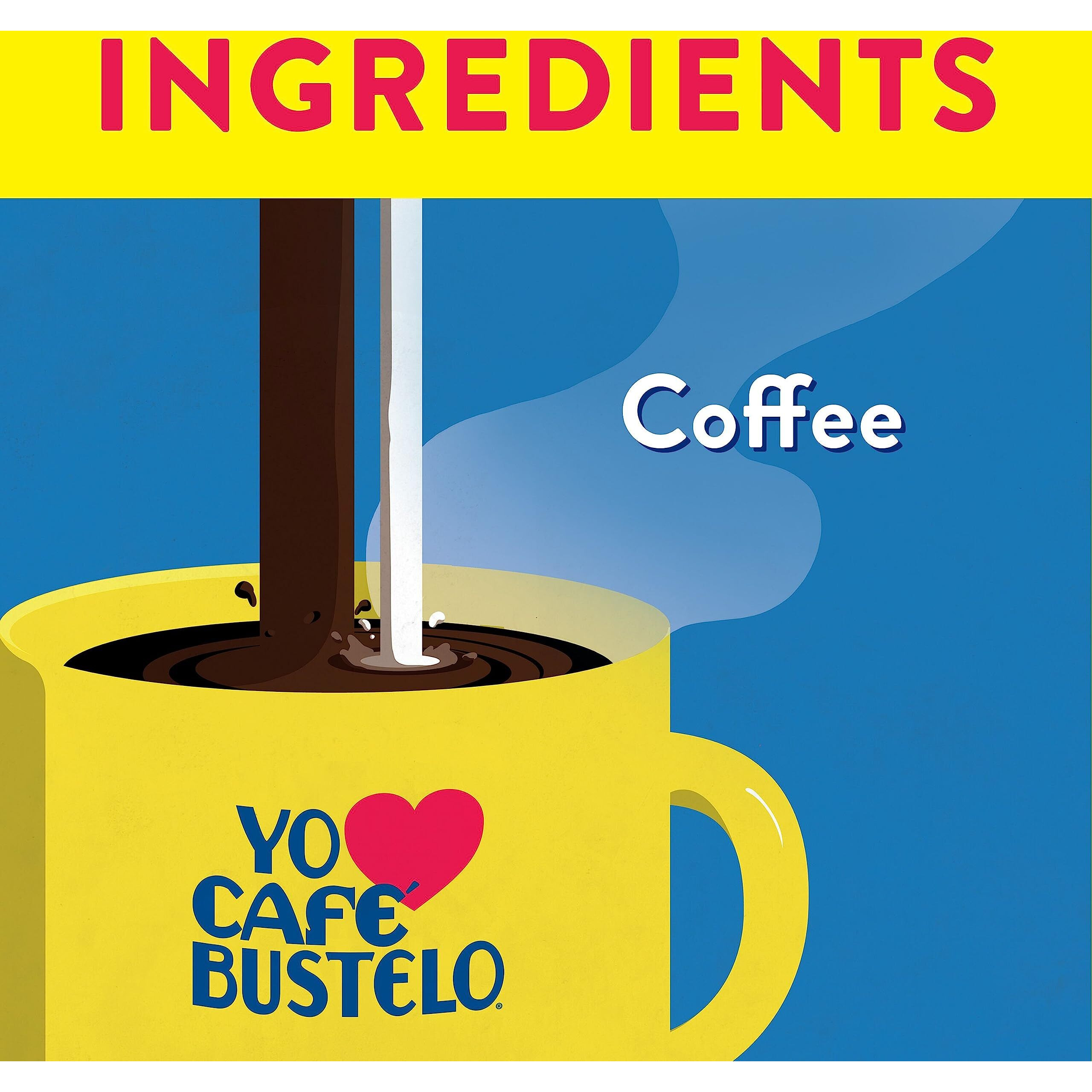 Caf   Bustelo Espresso Dark Roast Ground Coffee Brick, 10 Ounce (Pack Of 12)