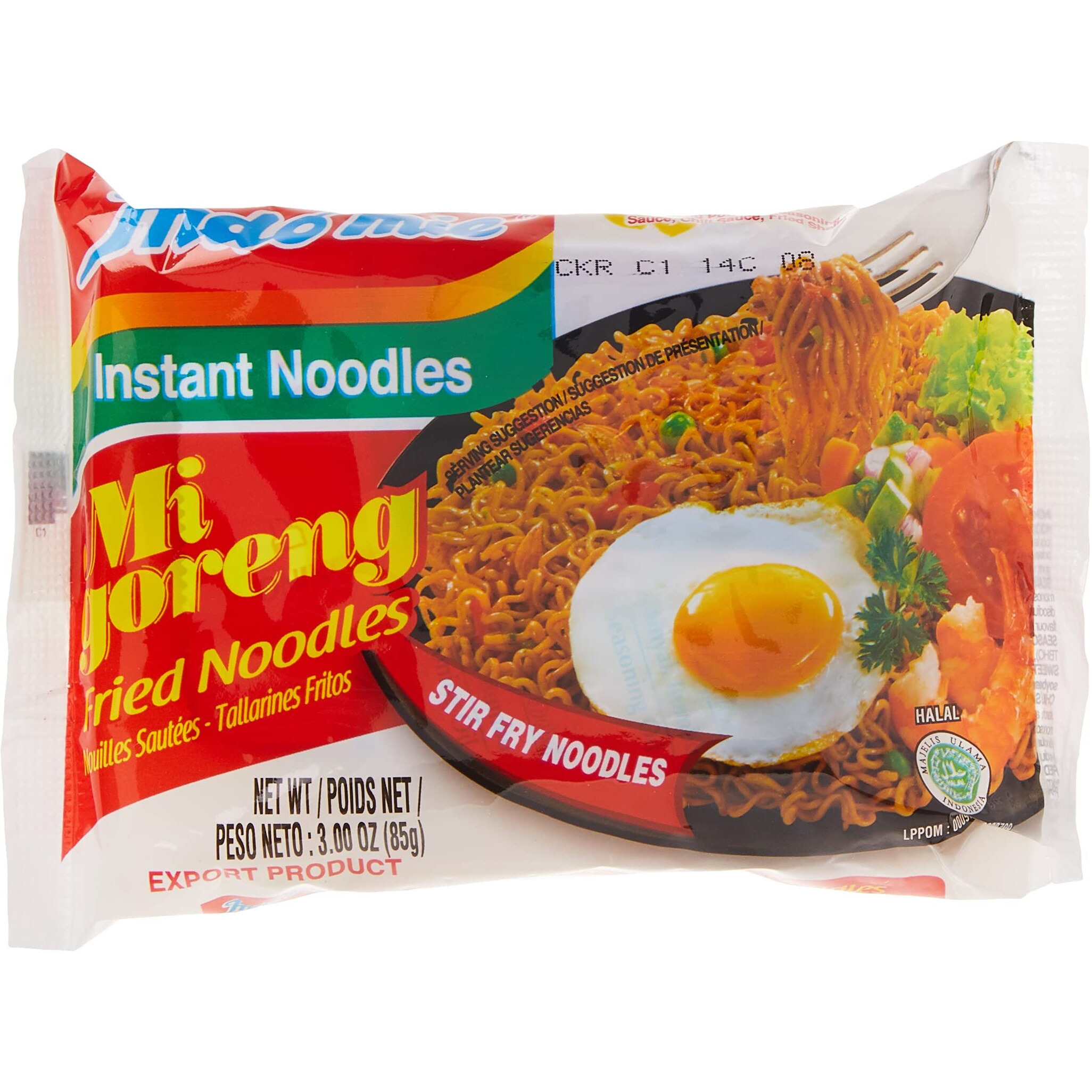 Indomie Mi Goreng Instant Stir Fry Noodles, Halal Certified, Original Flavor (Pack Of 30)