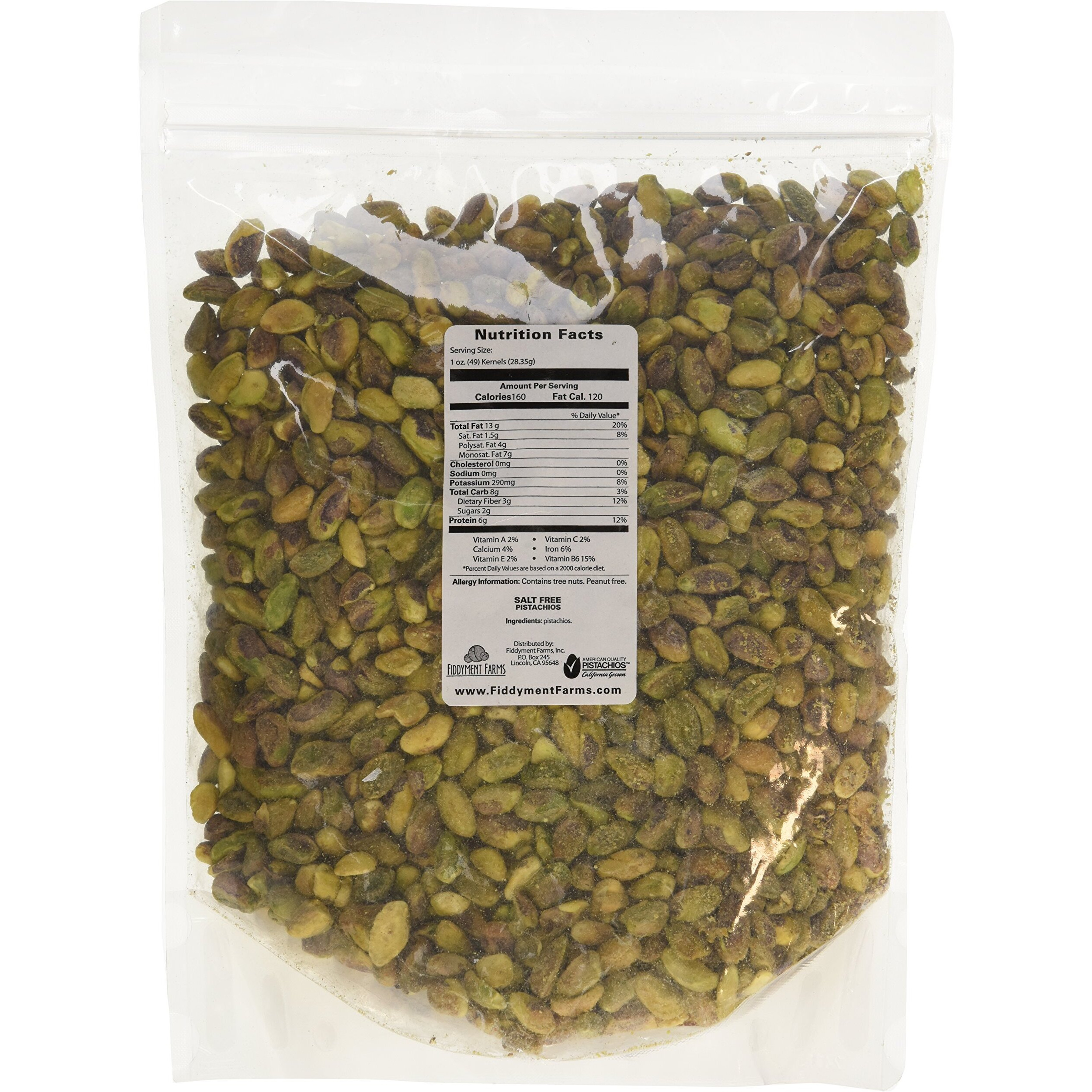 Fiddyment Farms 2Lb Unsalted Pistachio Kernels