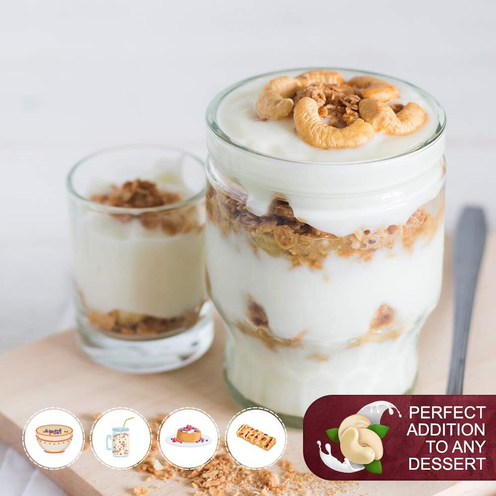 Raw Whole Unsalted Cashews - 5 Lbs.- Premium Quality Kosher Raw Cashews By We Got Nuts - Oil-Free Natural, Healthy & Diet-Friendly Snack - Gourmet Savory Flavor - Air-Tight Resealable Bag Package