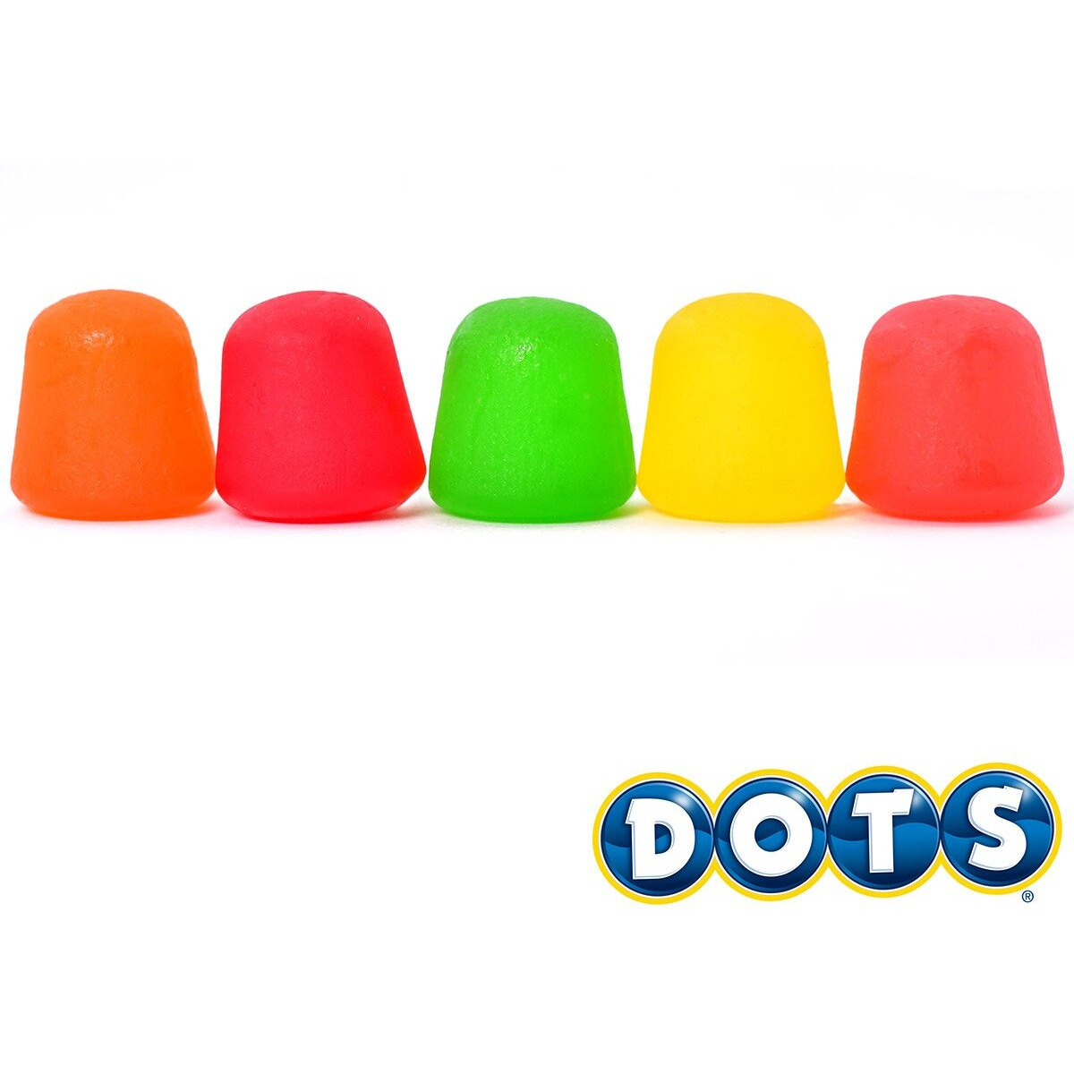Dots Individually Wrapped Candy - Original Gummy Candy Flavors - Cherry, Lime, Orange, Lemon, Strawberry - Gluten Free, Kosher & Peanut Free Gumdrops - Bulk 12Ct, 6.5Oz Dots Candy Boxes