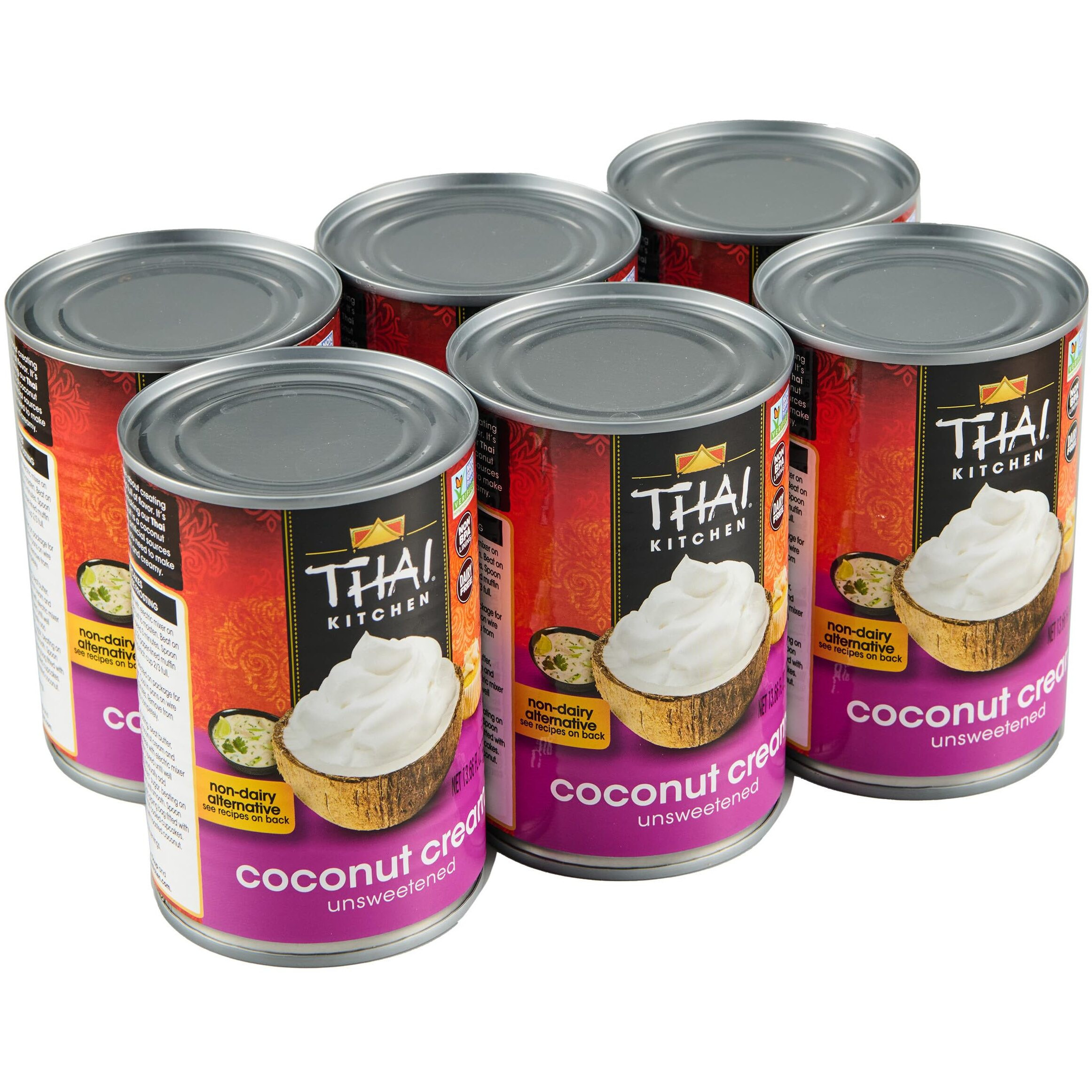 Thai Kitchen Unsweetened Coconut Cream, 13.66 Fl Oz (Pack Of 6)