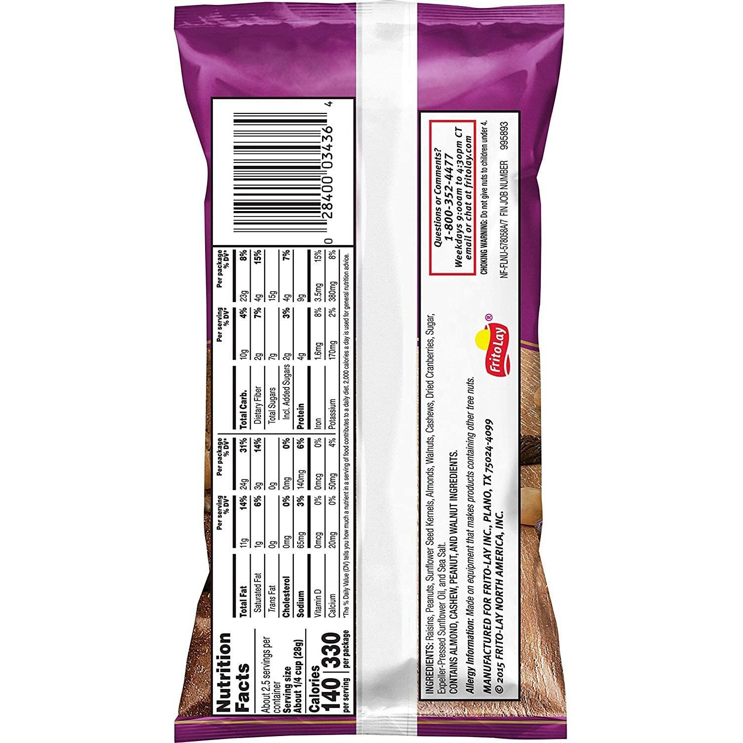 Nut Harvest, Nut & Fruit Mix, 2.25 Ounce (Pack Of 16)