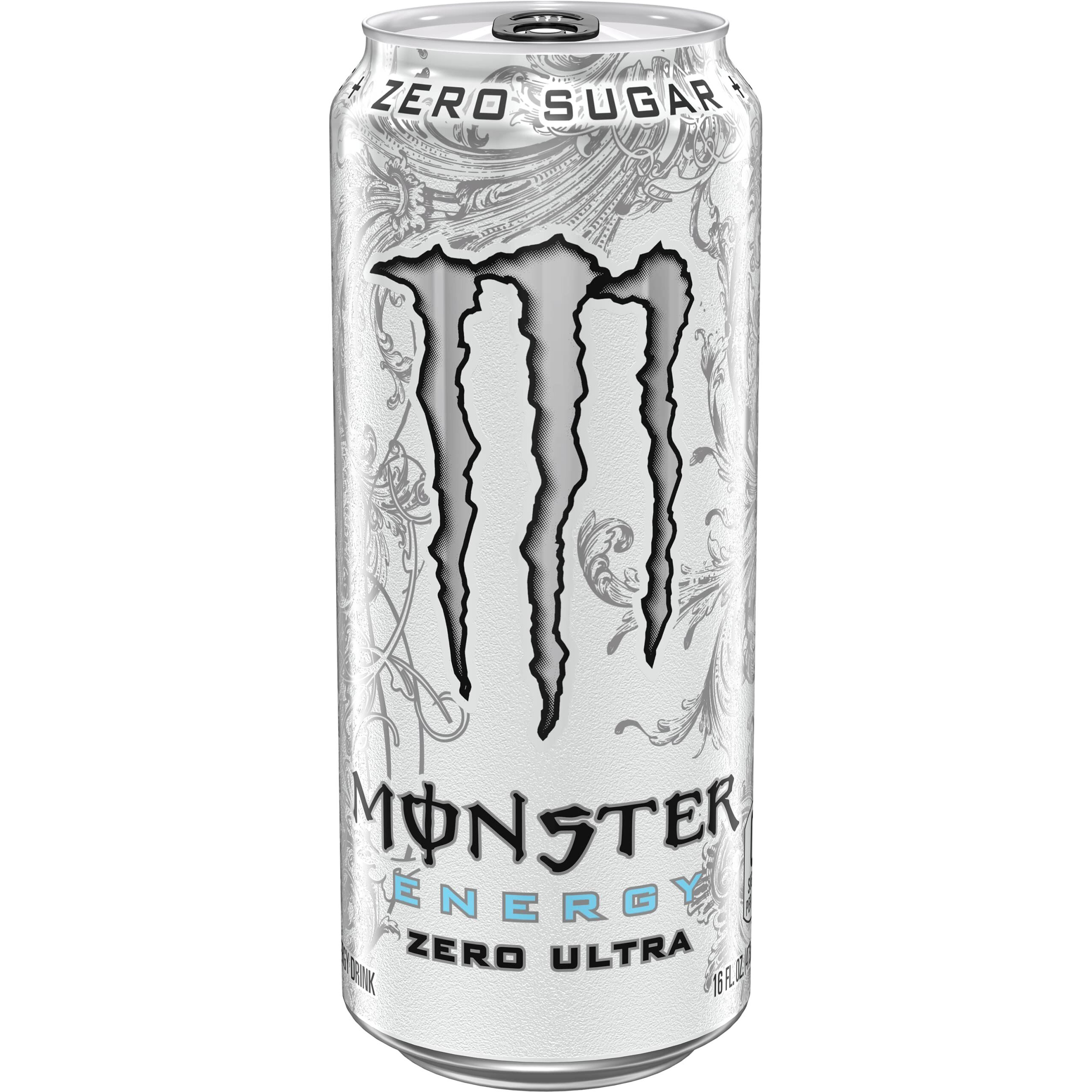 Monster Energy Zero Ultra, 16 Fl Oz Cans, 12 Pack