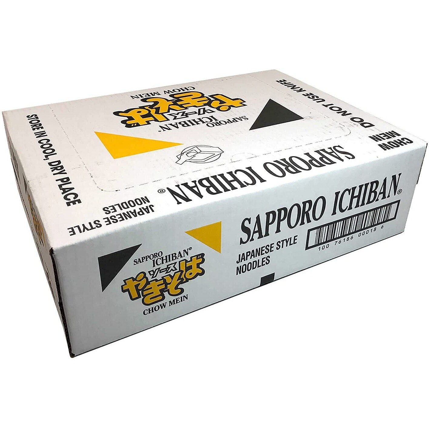 [Sapporo Ichiban] Yakisoba, No.1 Tasting Instant Japanese Fried Noodles, Delicious Chow Mein (3.6 Oz. X 24 Packs) | 24 Pack Case