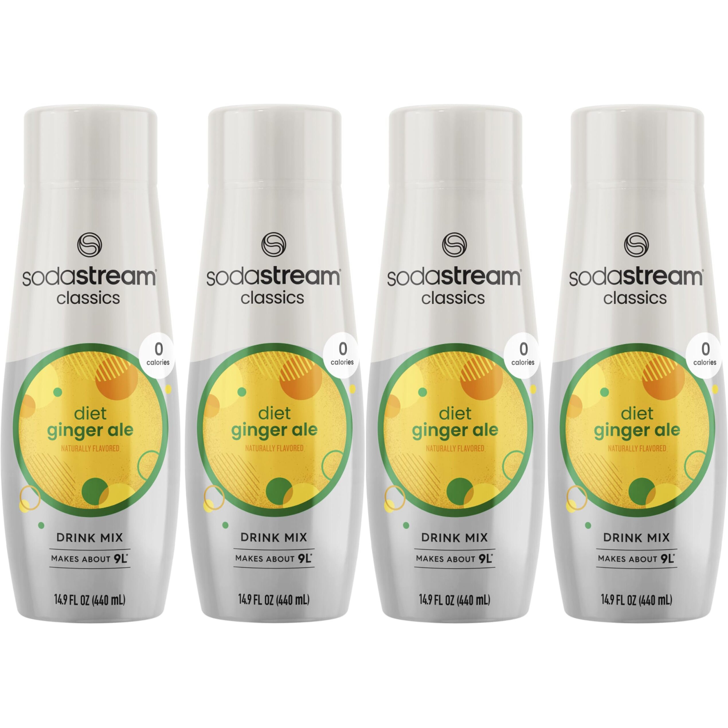 Sodastream Diet Ginger Ale, 440Ml 4-Pack