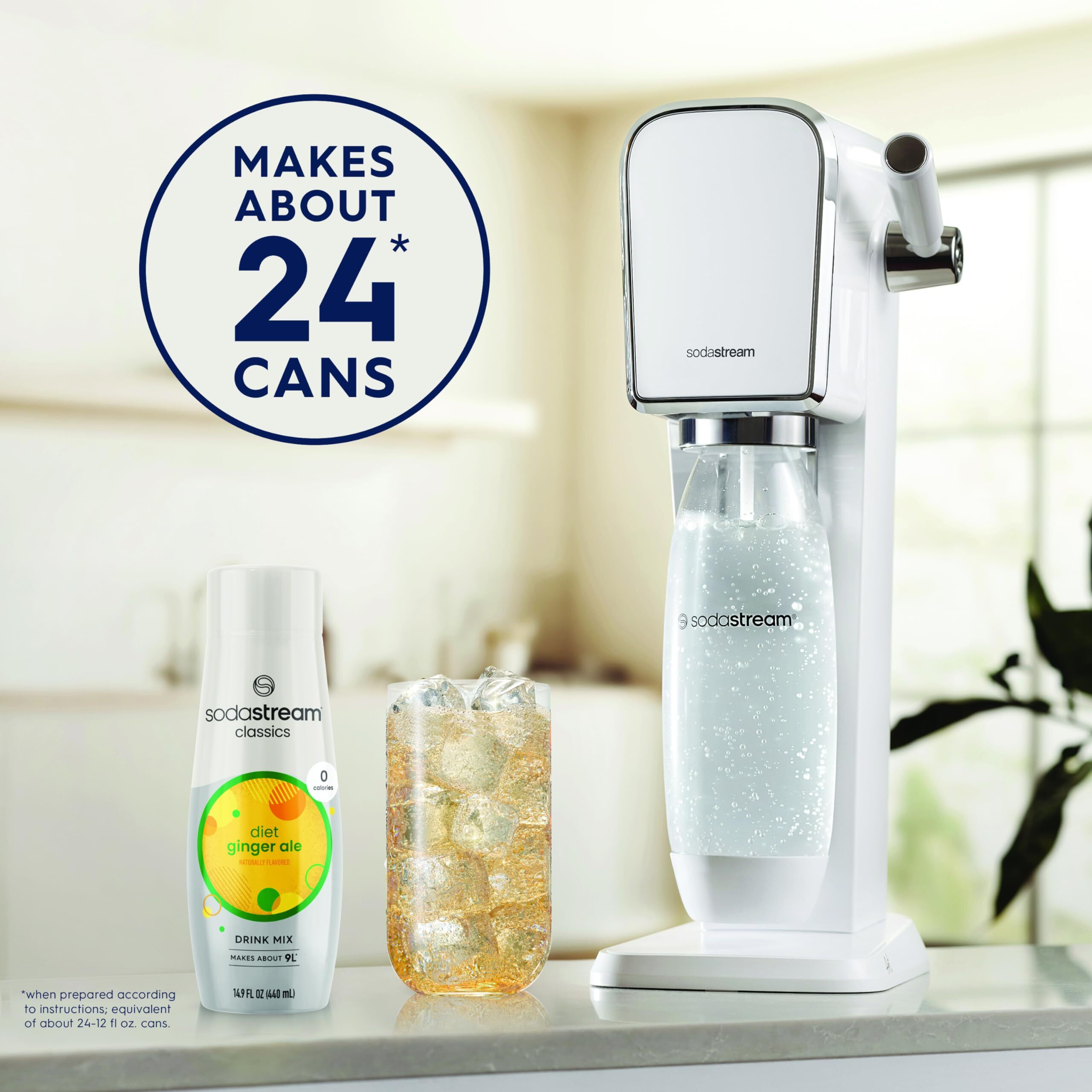 Sodastream Diet Ginger Ale, 440Ml 4-Pack
