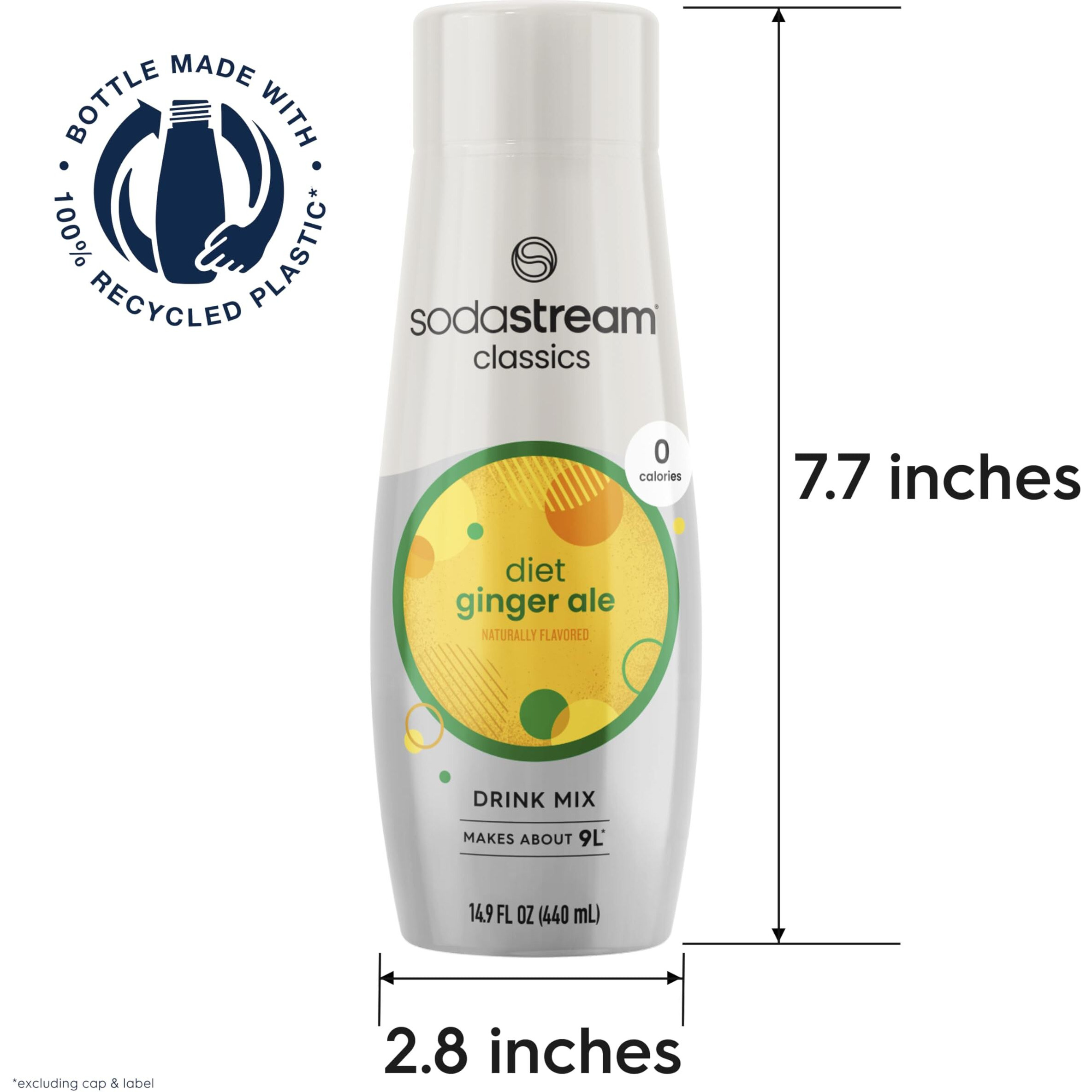 Sodastream Diet Ginger Ale, 440Ml 4-Pack