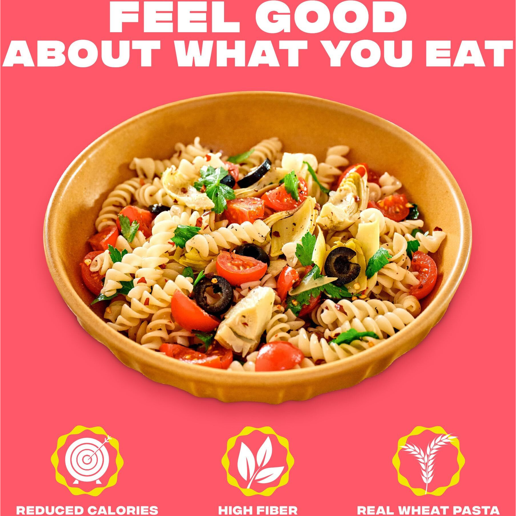 Carbe Diem Rotini | 3X 12Oz Bags | Lower Net Carb Pasta With A Traditional Flavor & Texture | Pasta Re-Imagined For Healthy Lifestyles | Reduced Calorie Food | Lower Calorie Pasta | Rotini Pasta