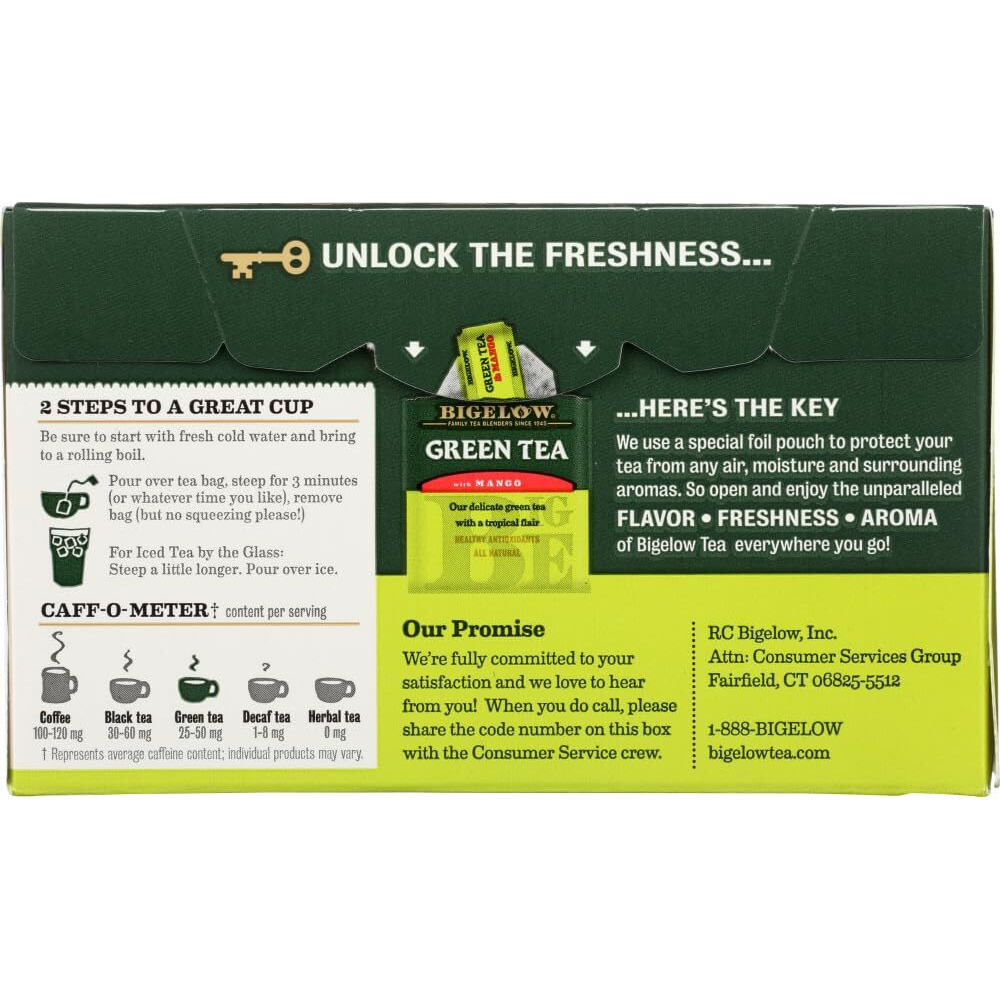 Bigelow Tea Grn Mango, 20 Bg