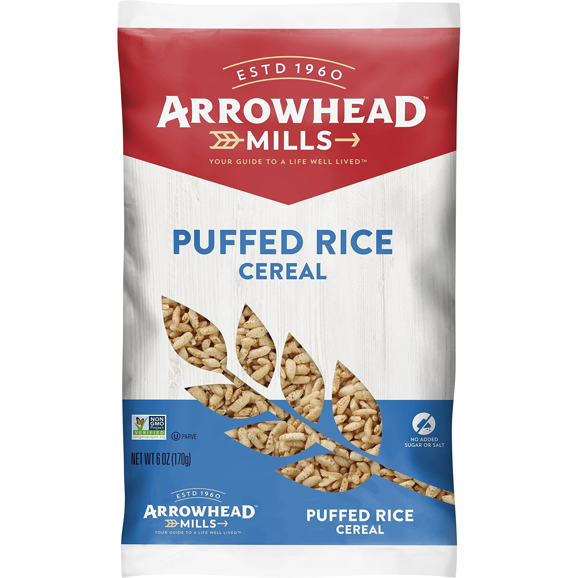 Arrowhead Mills Puffed Rice Cereal, 6 Oz - Pack Of 2