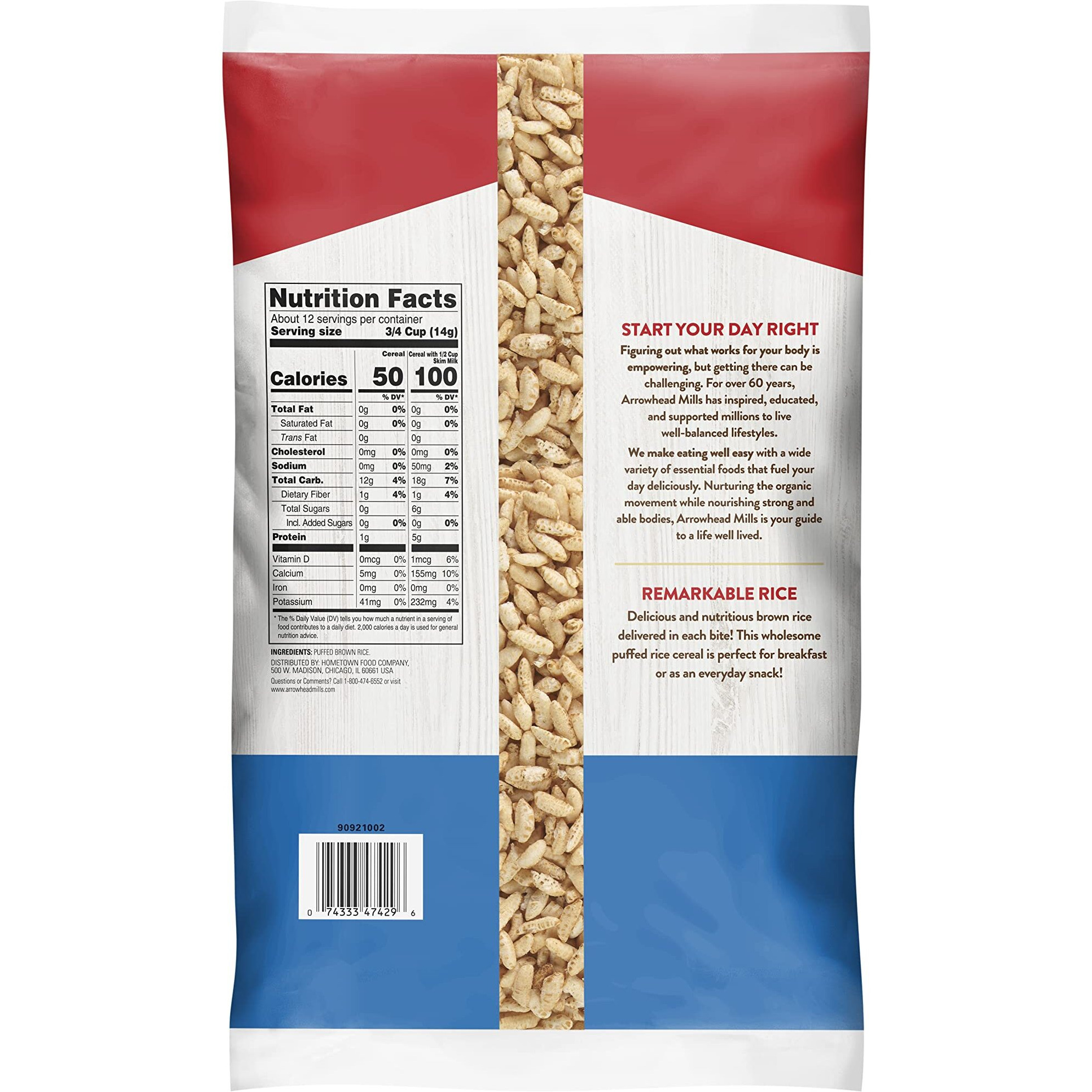 Arrowhead Mills Puffed Rice Cereal, 6 Oz - Pack Of 2