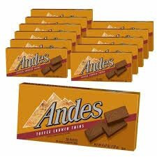 Andes Toffee Crunch Thins - 4.67-Oz. Box (Case Of 12)