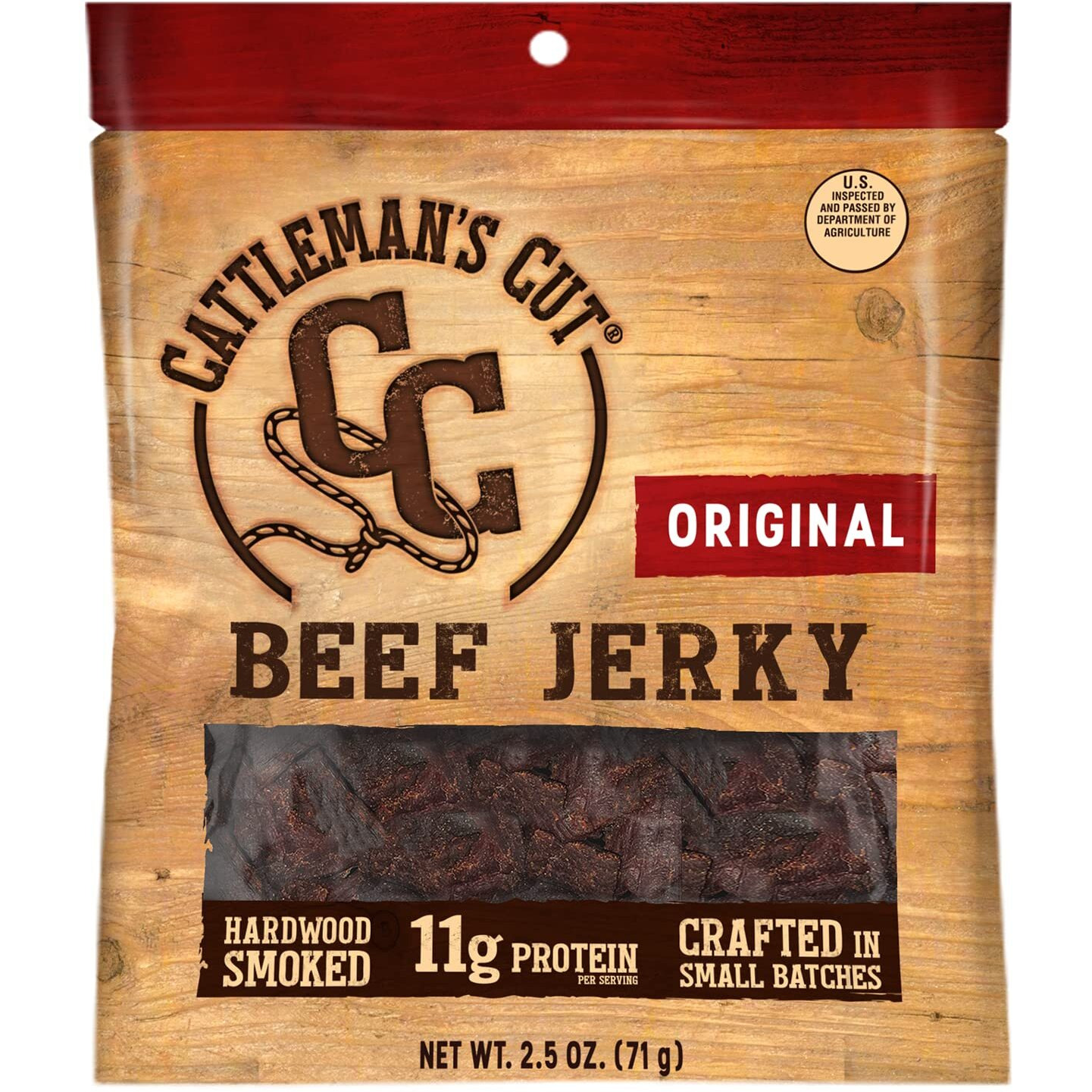 Cattleman's Cut Original Beef Jerky, 2.5 Ounce (Pack Of 8)