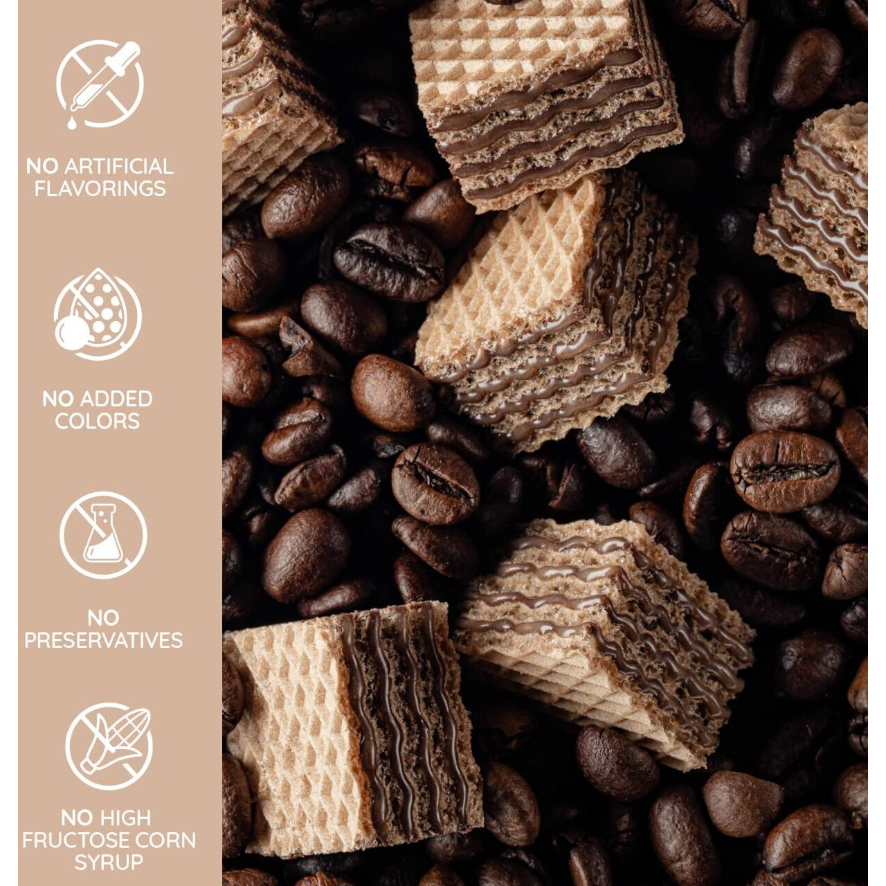 Loacker Quadratini Cappuccino Wafer Cookies (220G)