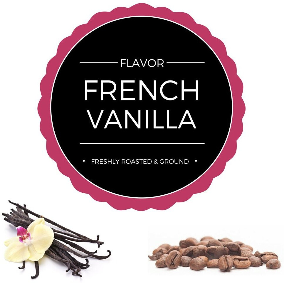 Stone Street Flavored Ground Coffee, French Vanilla, Freshly Roasted, 100% Colombian Arabica, Gourmet Coffee, Medium Roast, 1 Lb