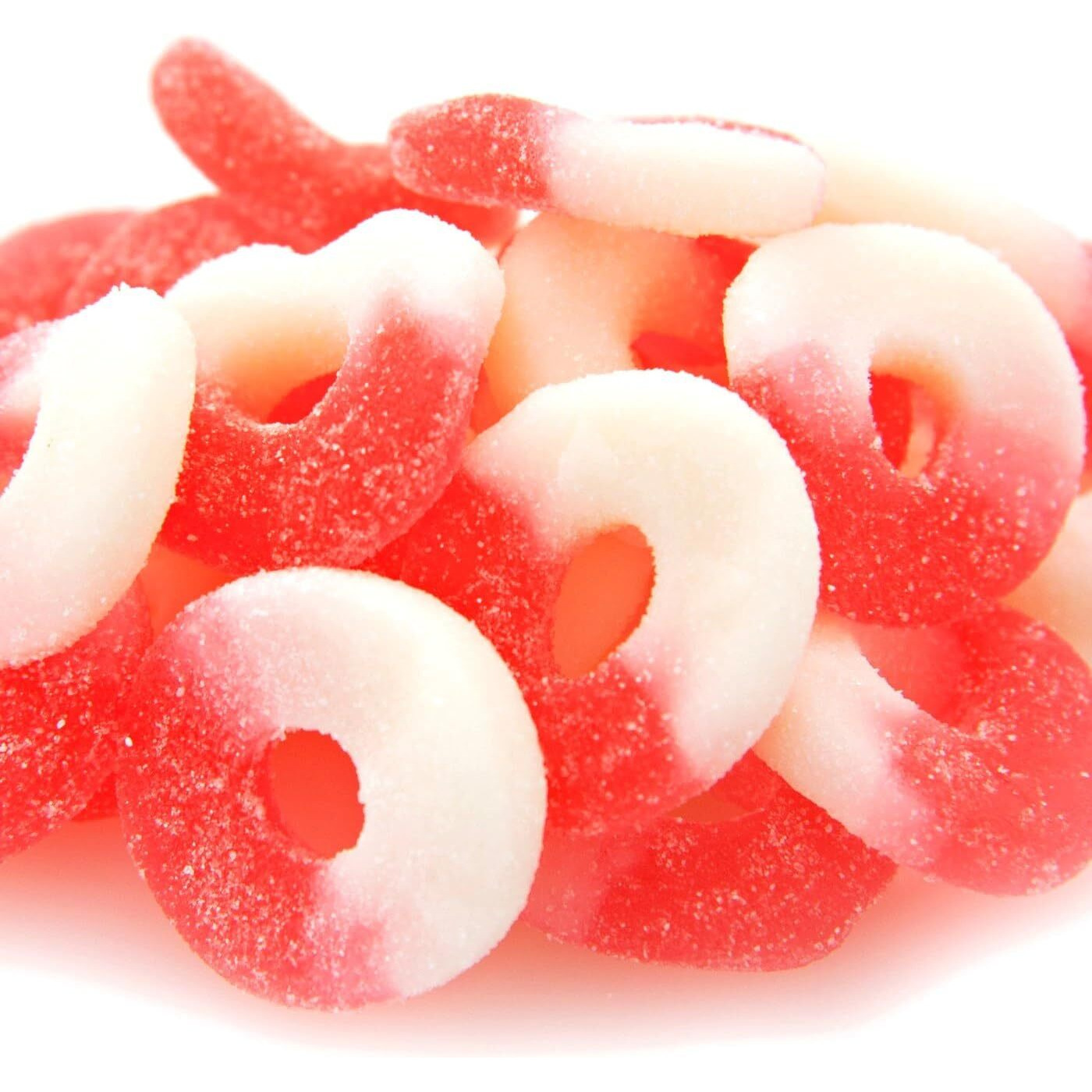 Firstchoicecandy Gummy Rings Candy (Watermelon, 1 Pound (Pack Of 1))