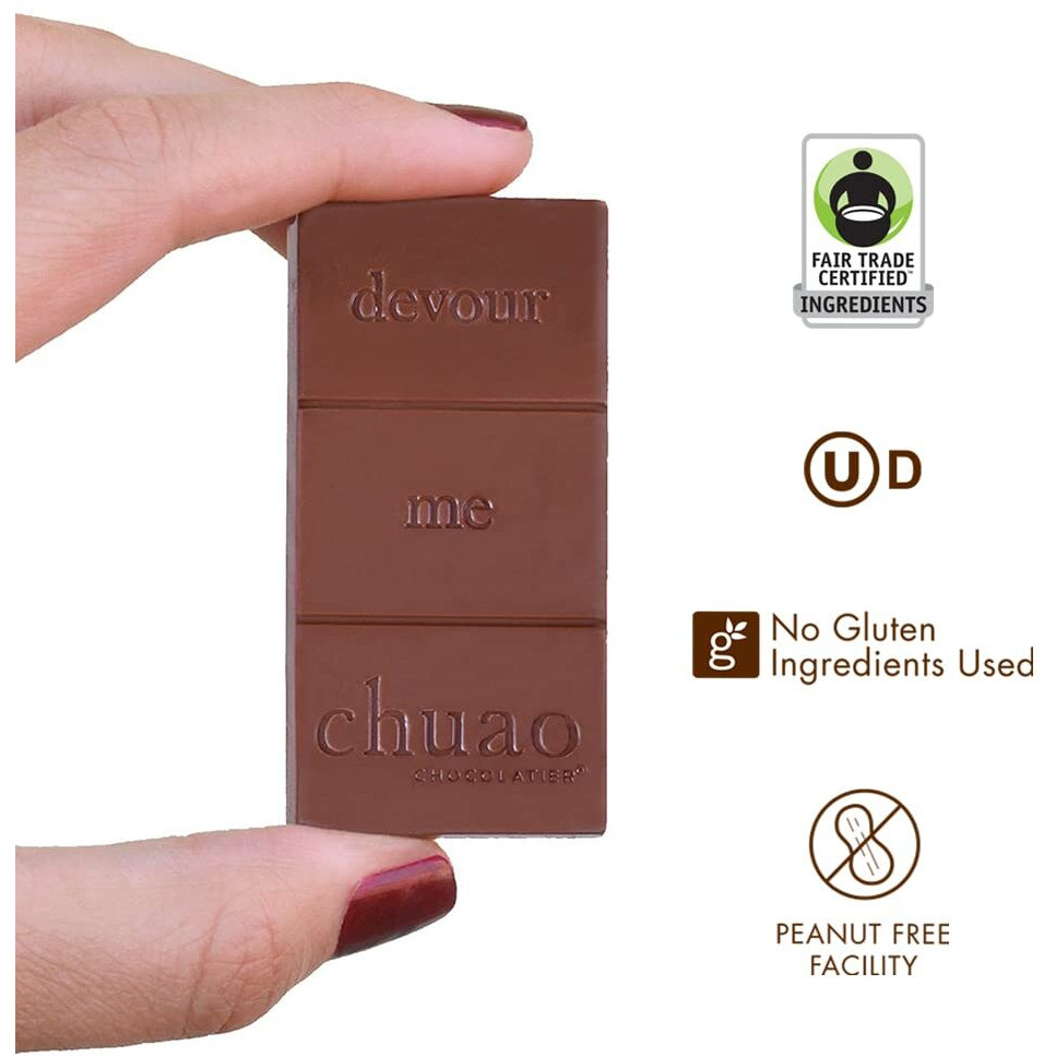 Chuao Chocolatier Sweet & Salty Milk Chocolate Mini Bars | Gourmet Chocolate Sea Salt European No Preservatives | For Gift Baskets, Christmas, Valentines Day, Gifts For Women, Men, Birthday, Thank You, Care Package | 24 Pack