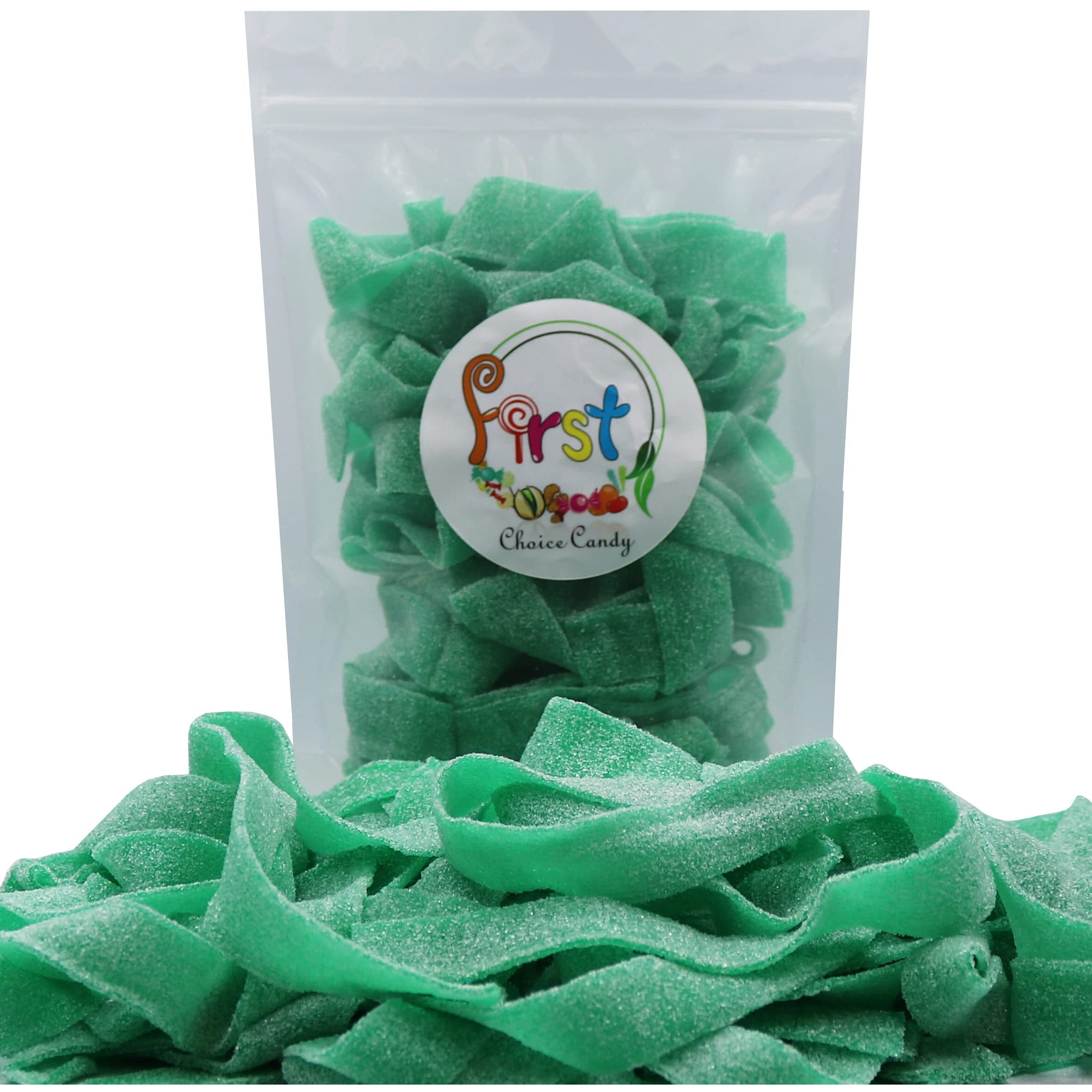 All Color Sour Gummy Belts (Green Apple, 1 Lb)